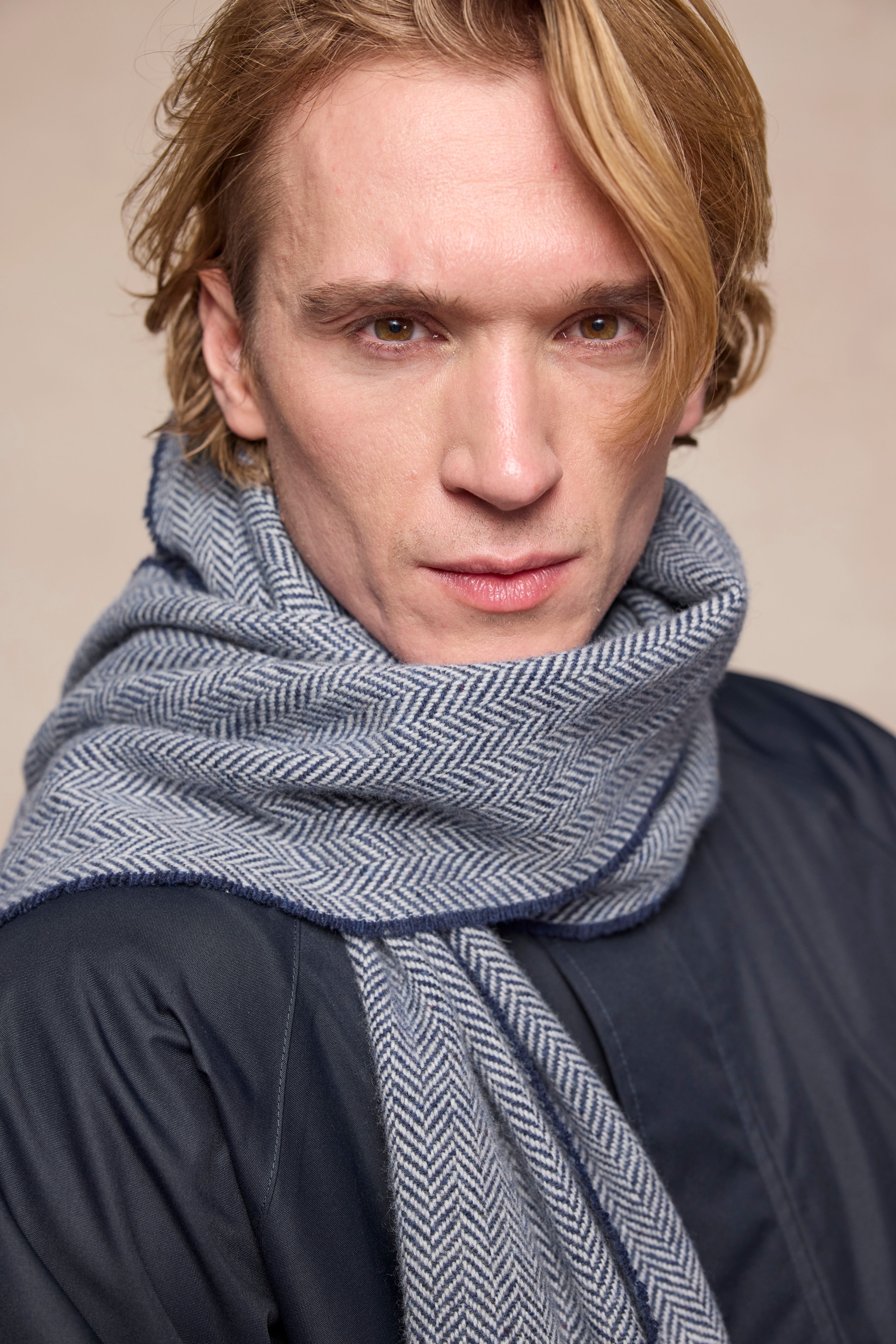 Billy Wool Scarf - Blue Marine