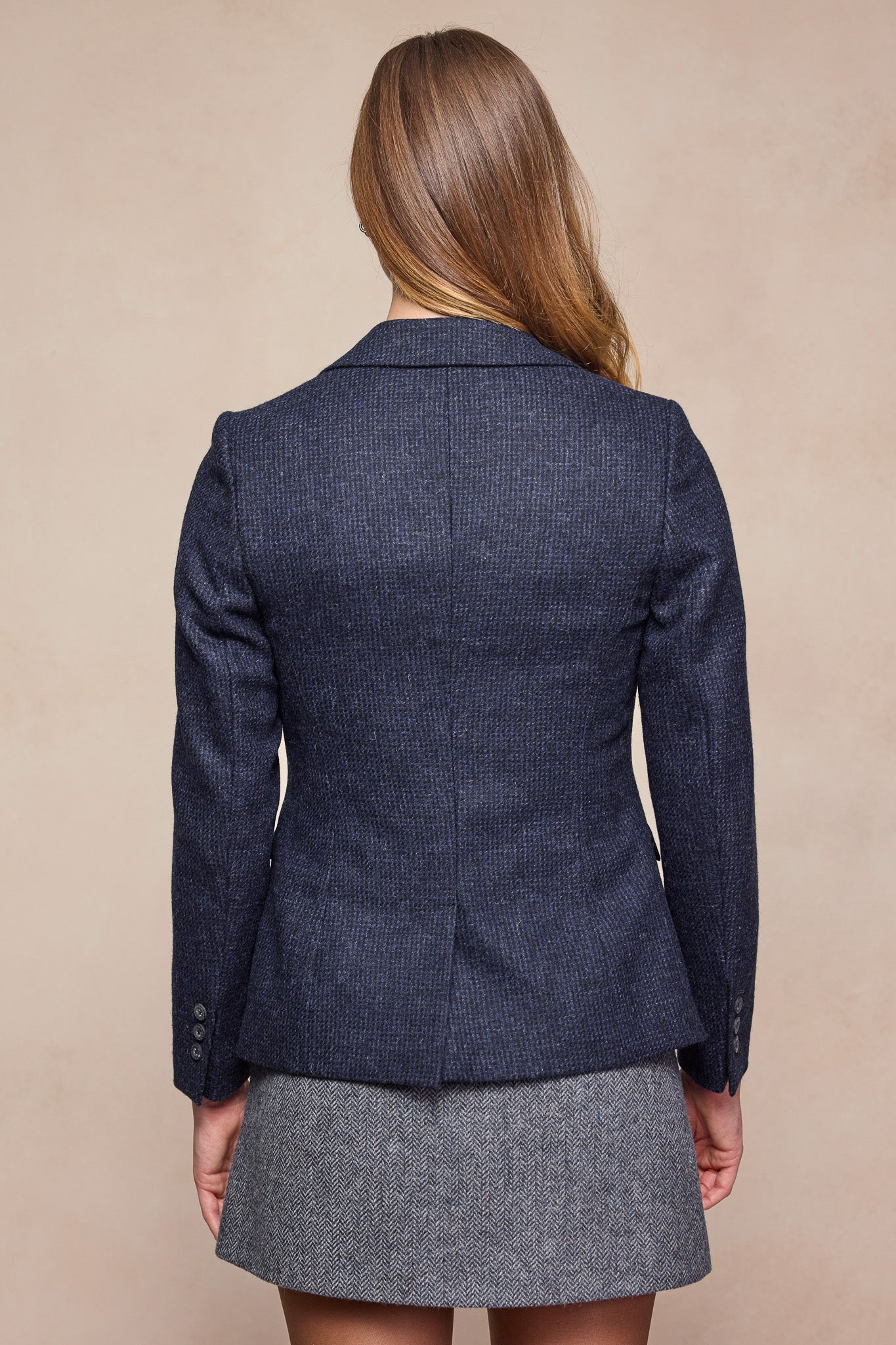 Tara Tweed Hacking Jacket - Imperial Blue