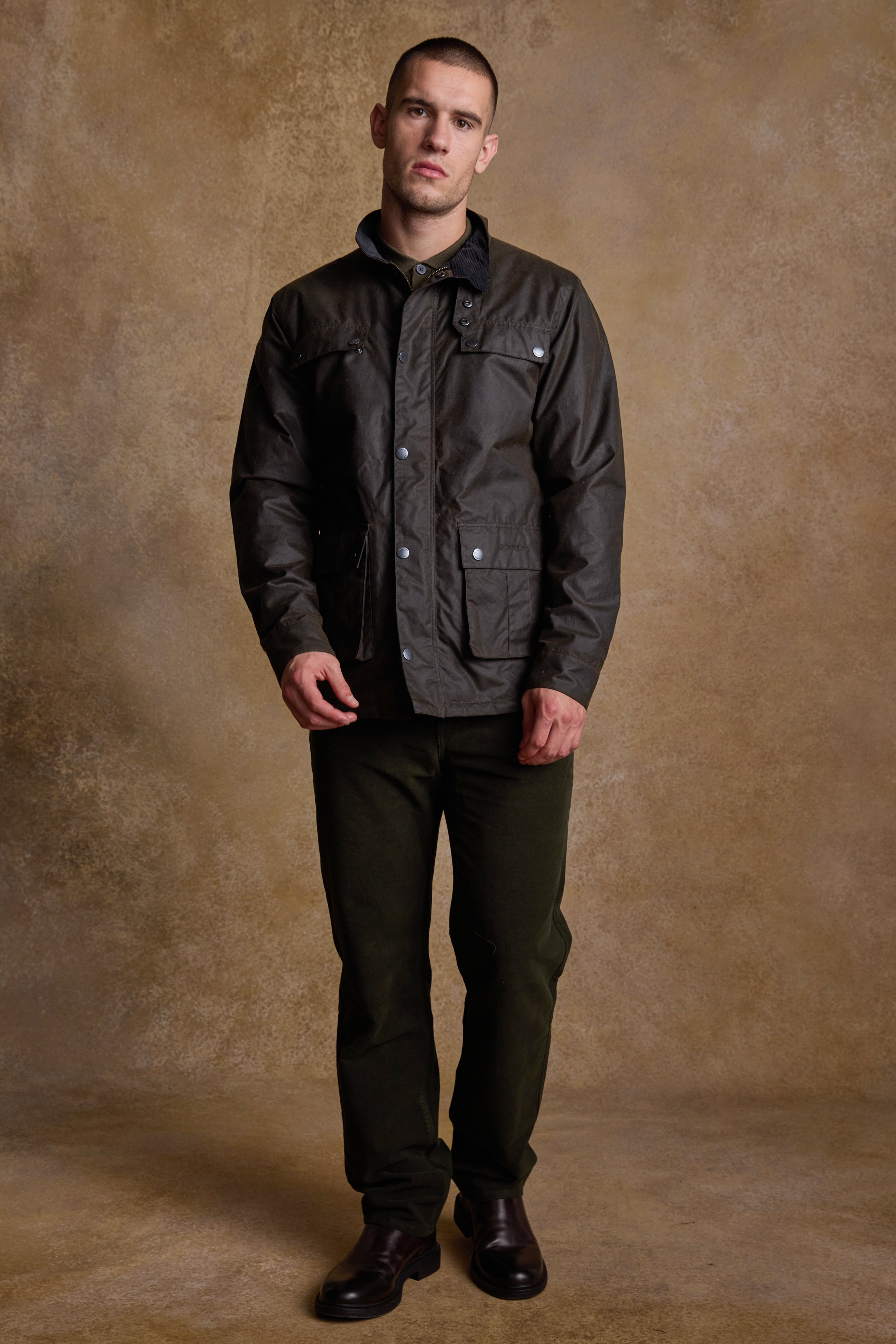 Ciaran Wax Jacket - Olive