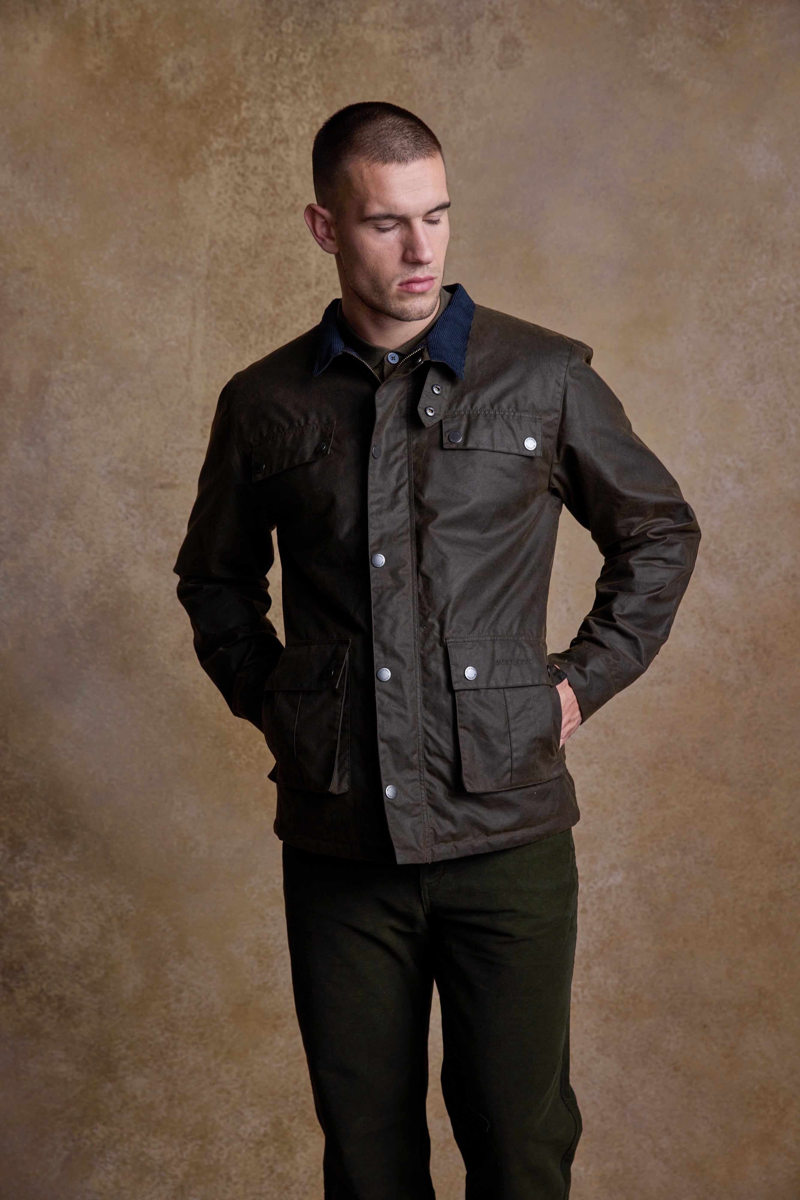 Ciaran Wax Jacket - Rustic Brown