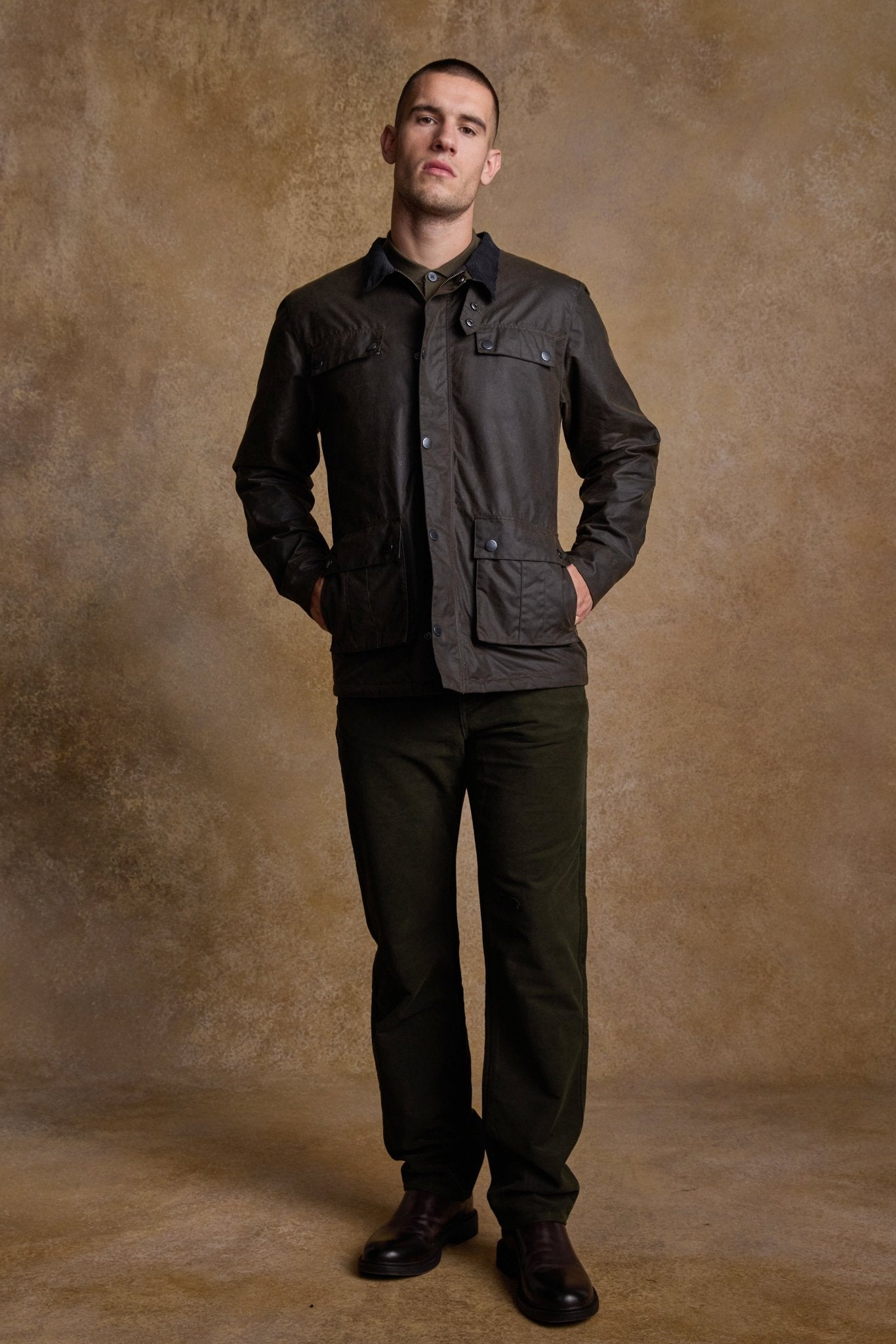 Jack Murphy Clothing - Ciaran Wax Jacket - Olive - Wax