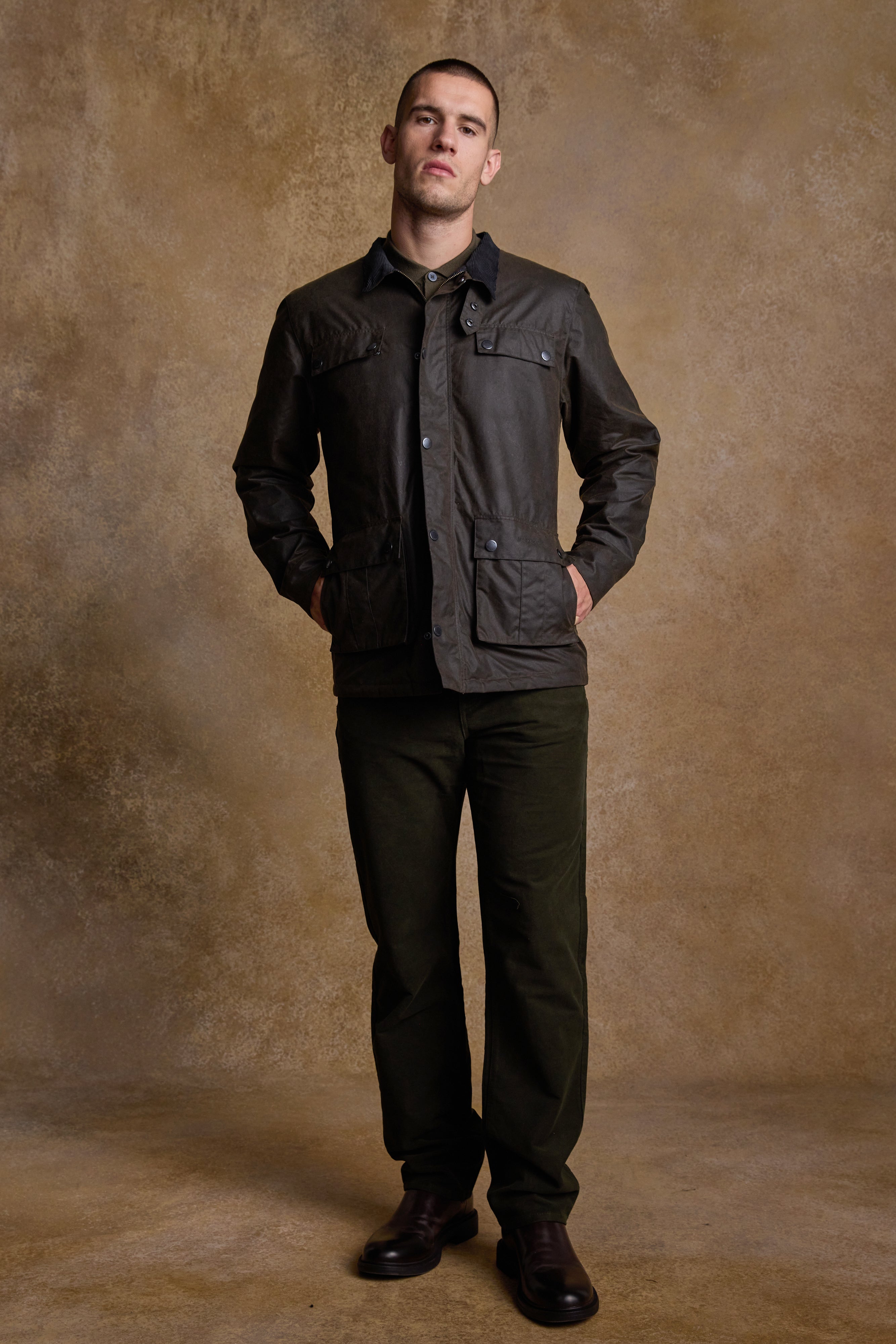 Ciaran Wax Jacket - Olive