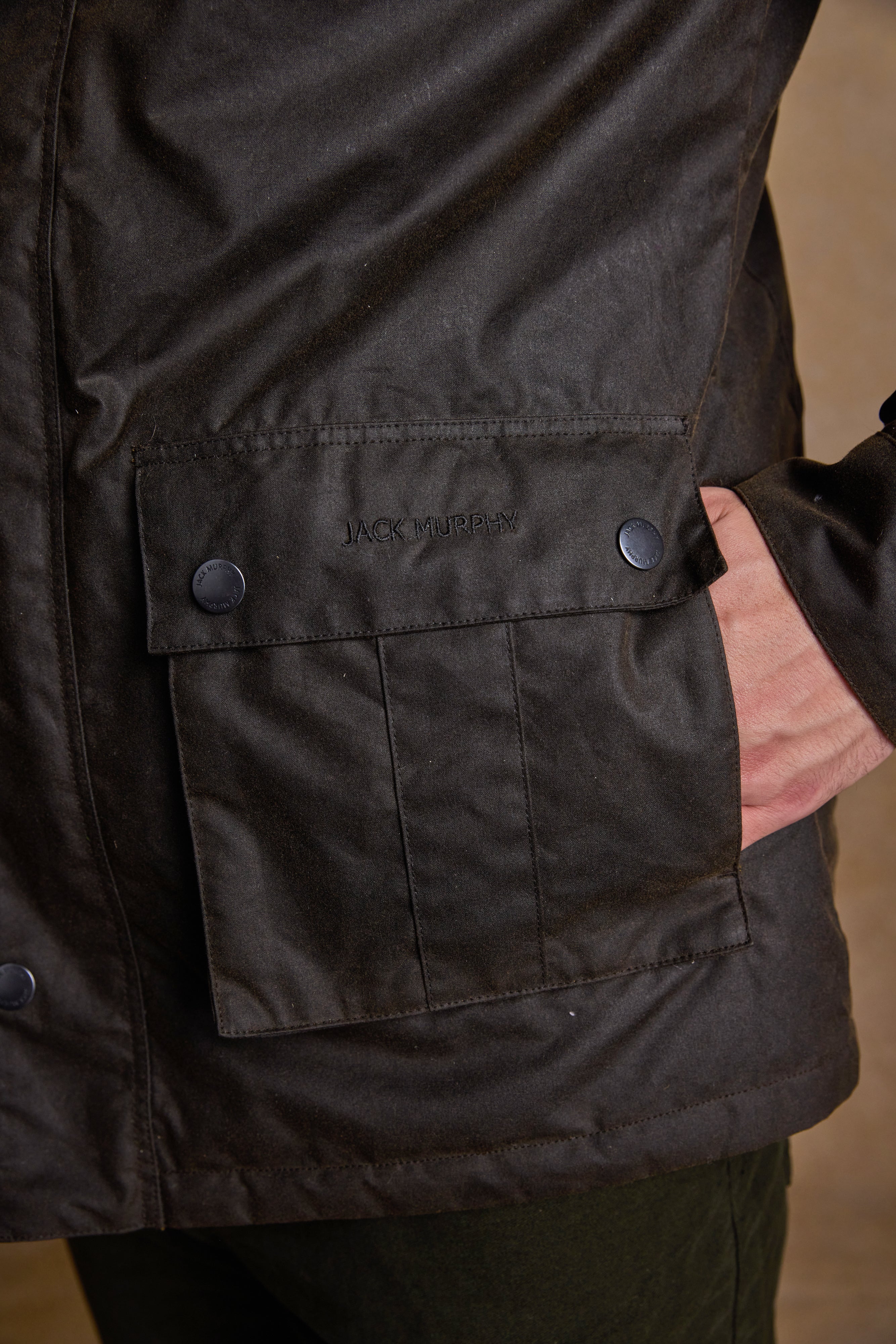 Ciaran Wax Jacket - Olive