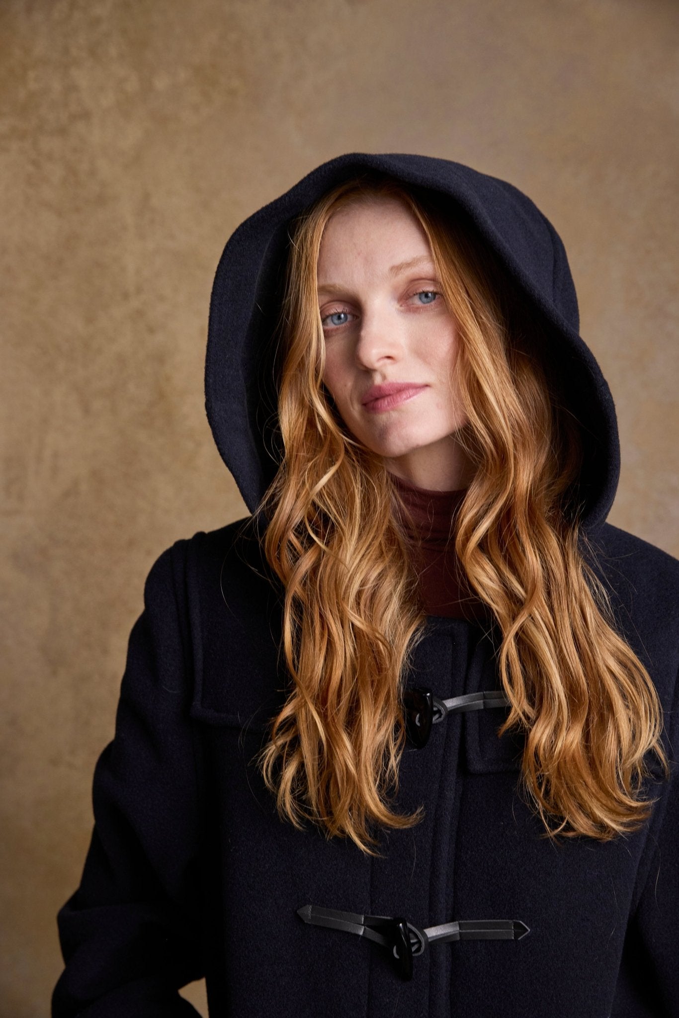 Jack Murphy Clothing - Alex Wool Duffle Coat - Navy - Tweed