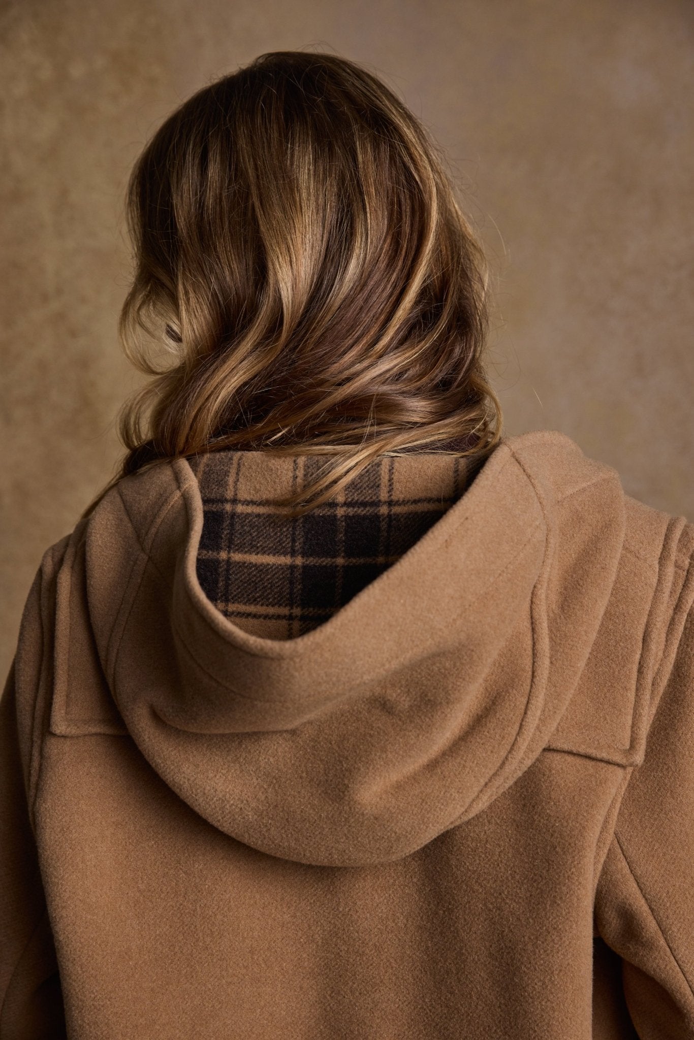 Jack Murphy Clothing - Alex Wool Duffle Coat - Camel - Tweed