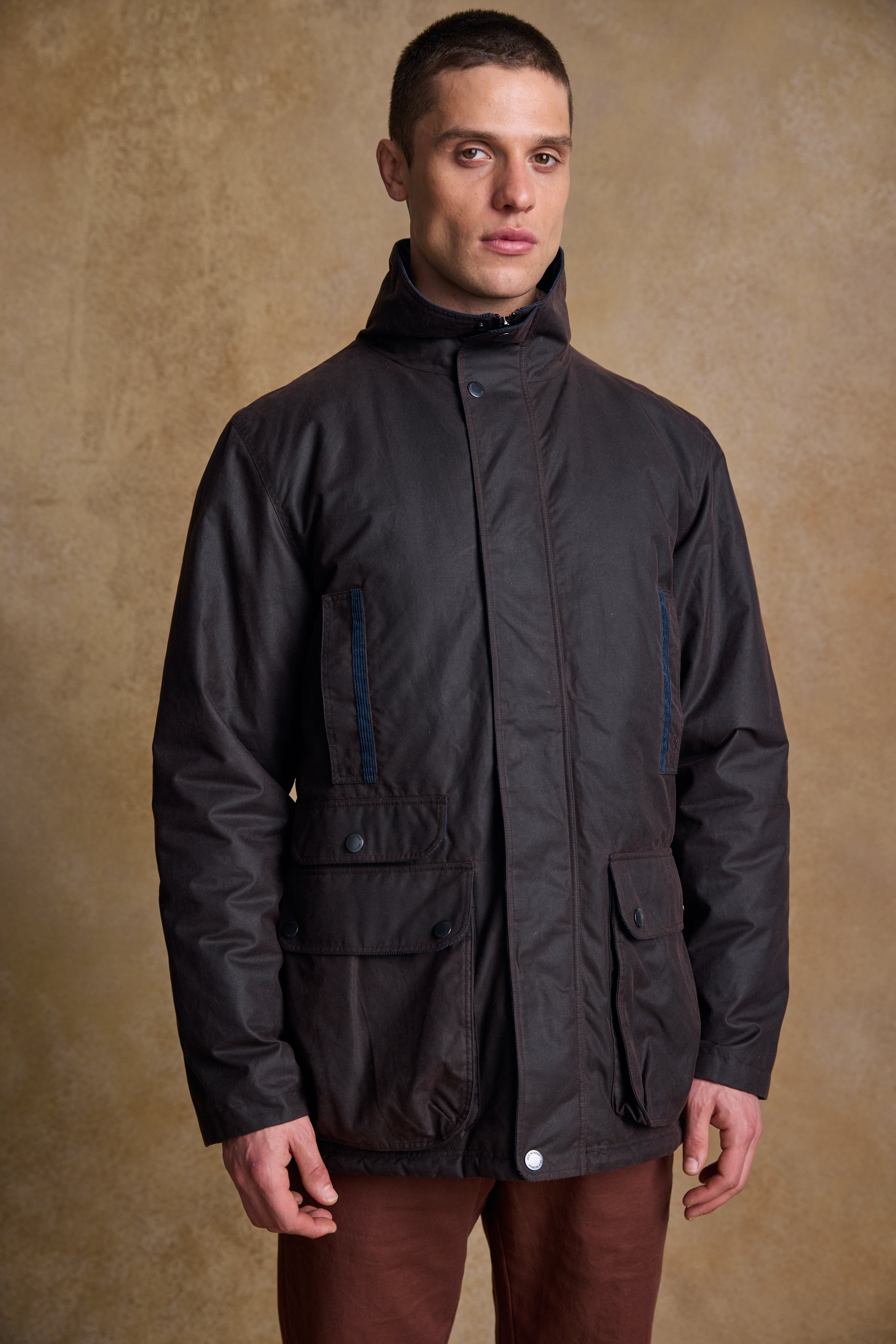 Archie Wax Jacket - Rustic Brown