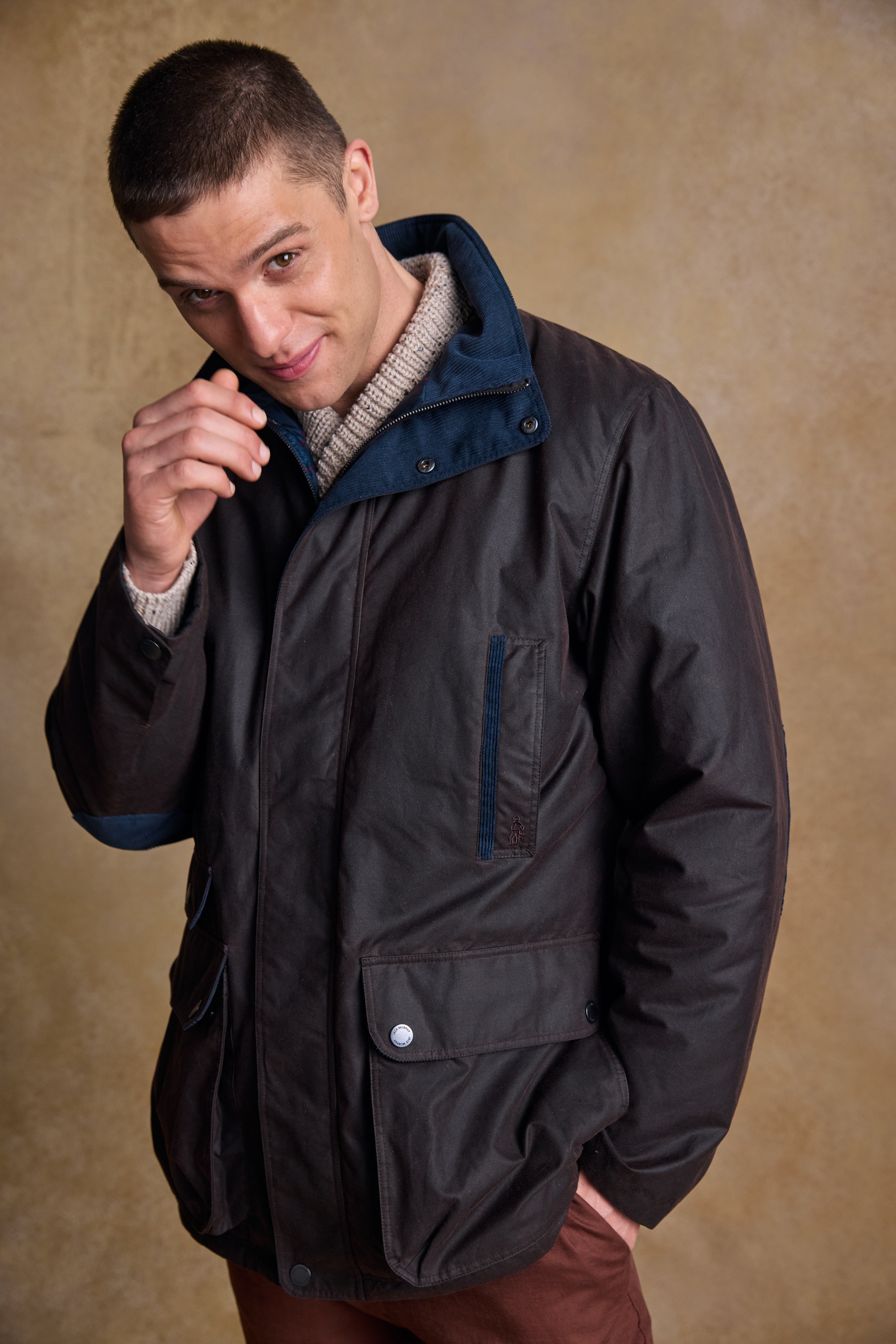 Archie Wax Jacket - Rustic Brown