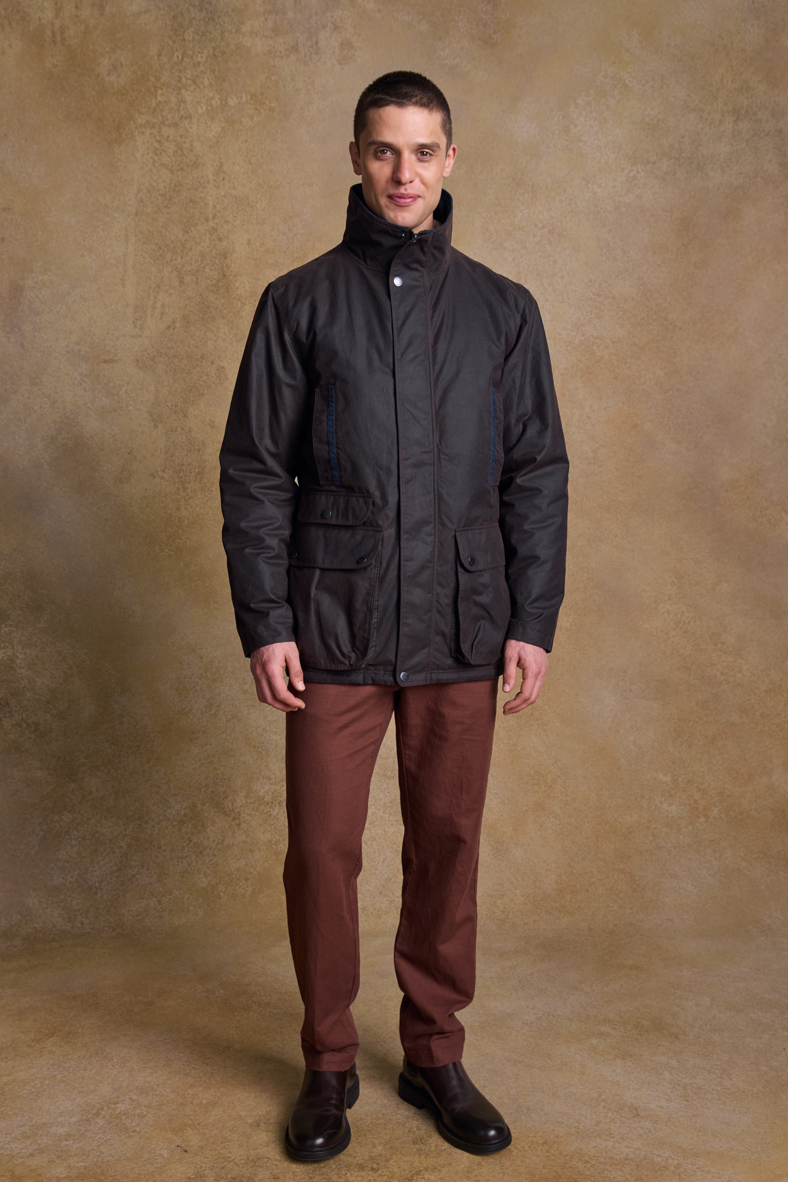 Archie Wax Jacket - Rustic Brown