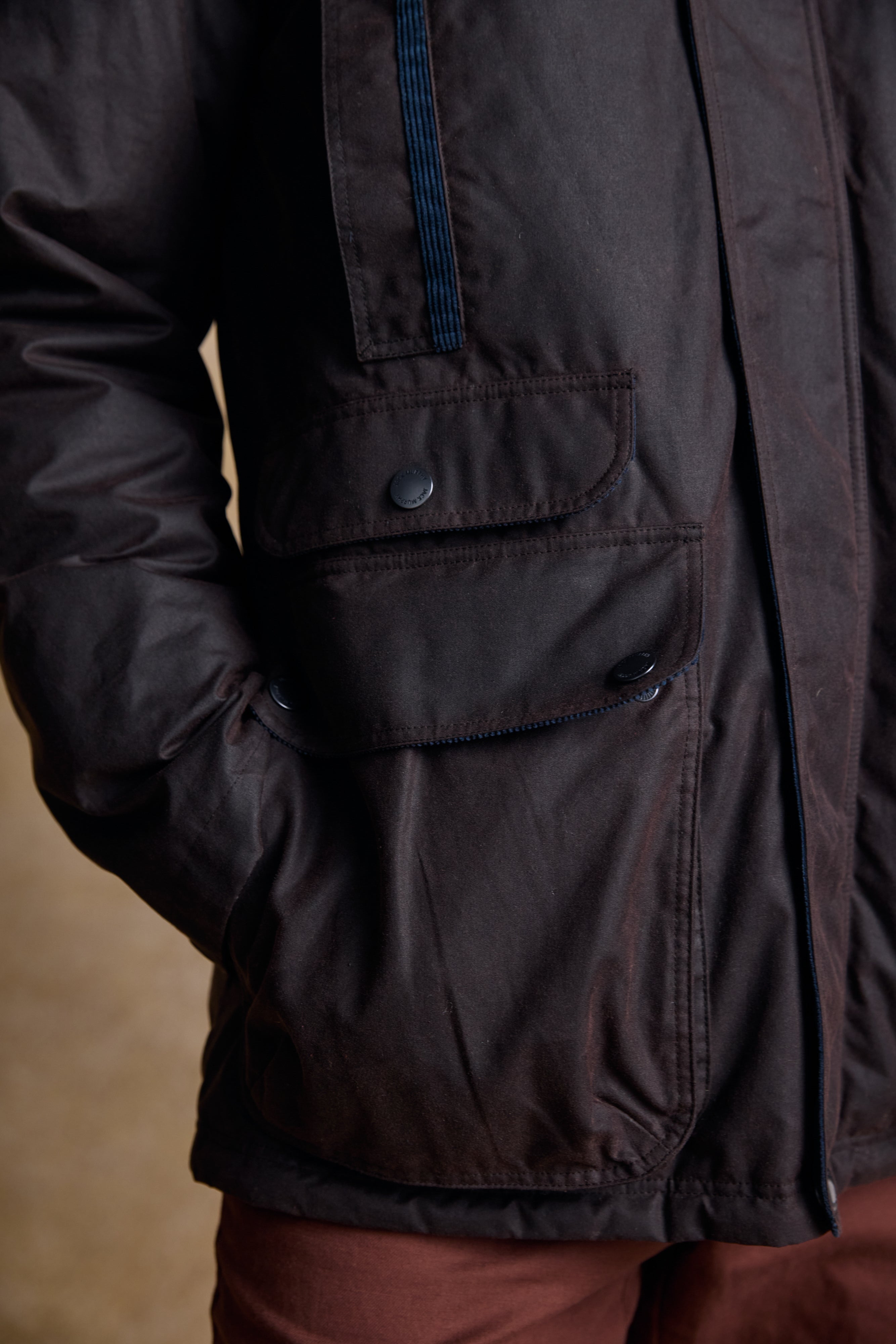 Archie Wax Jacket - Rustic Brown