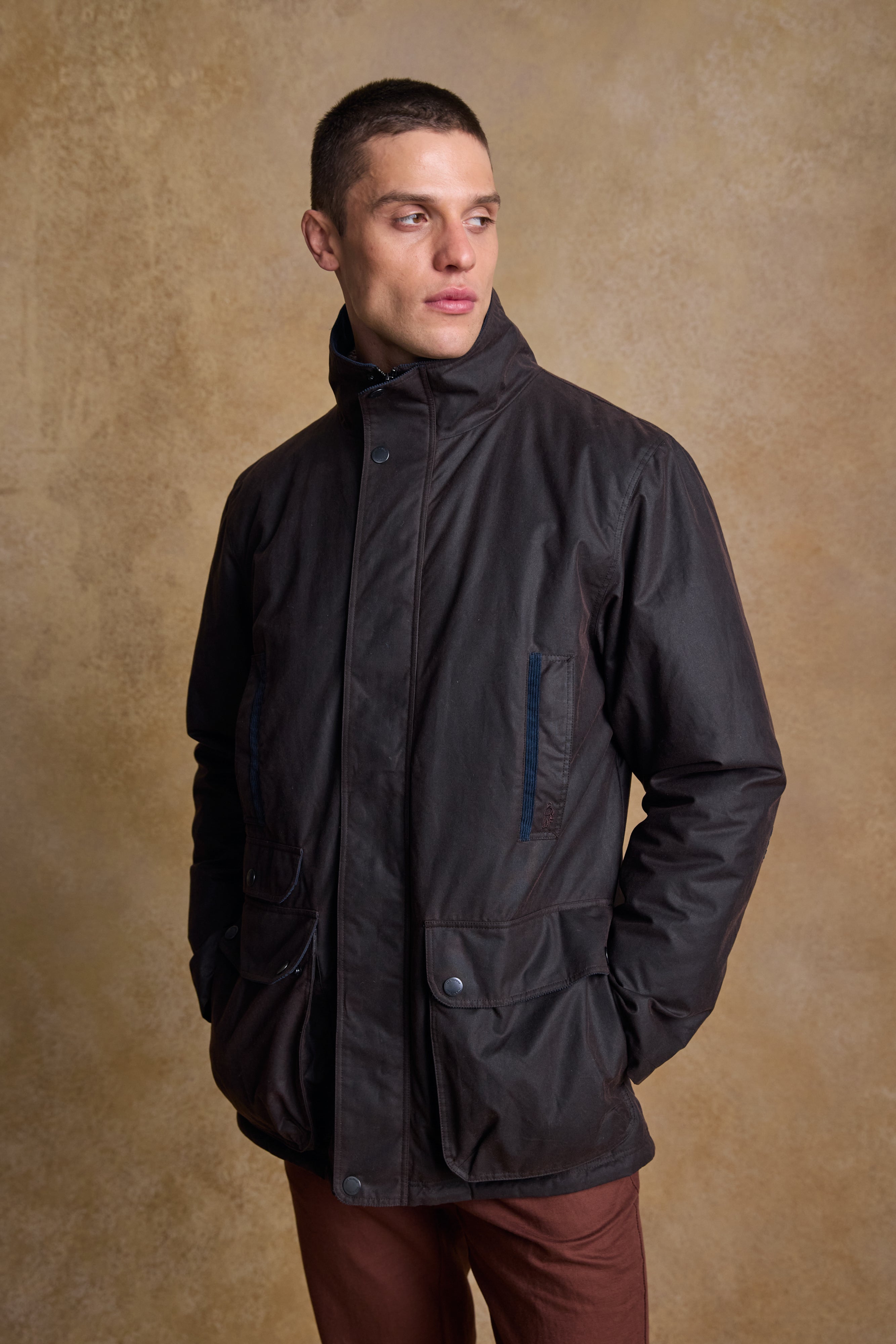 Archie Wax Jacket - Rustic Brown