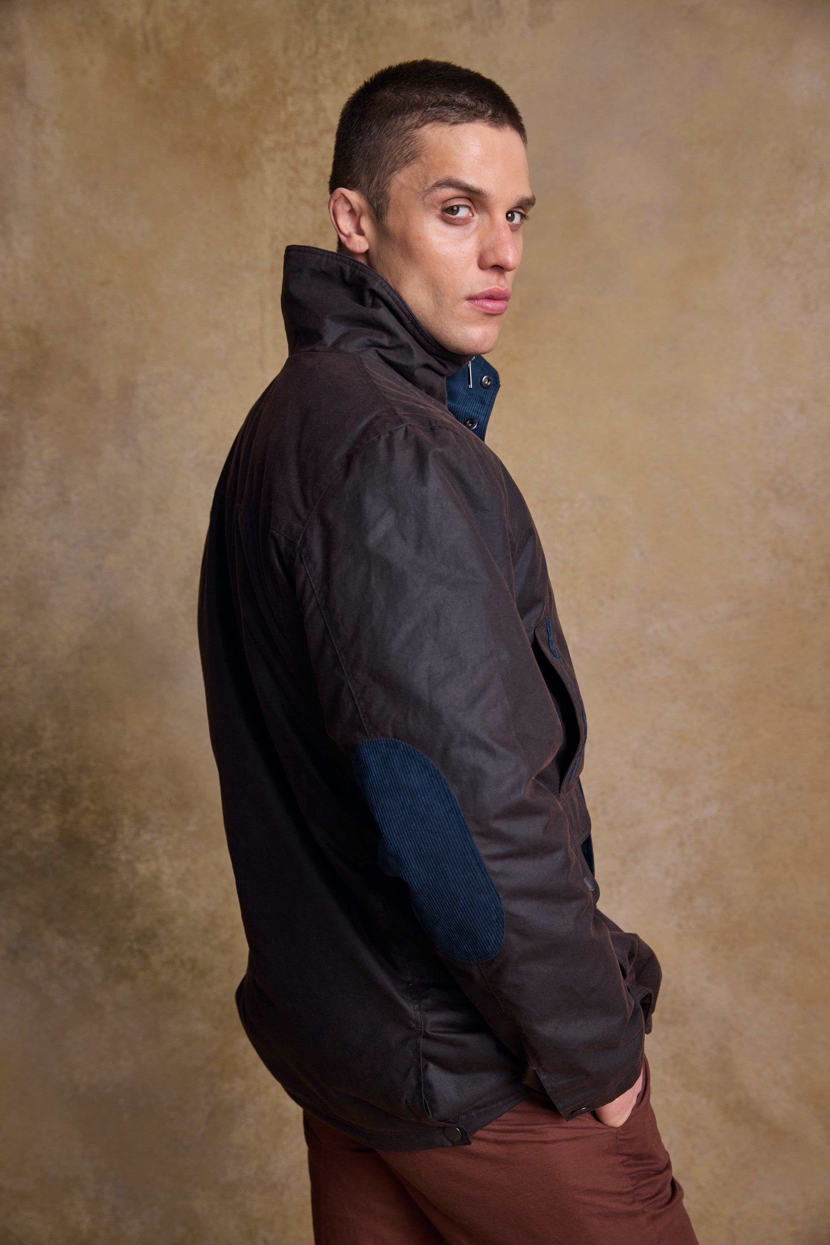 Archie Wax Jacket - Rustic Brown