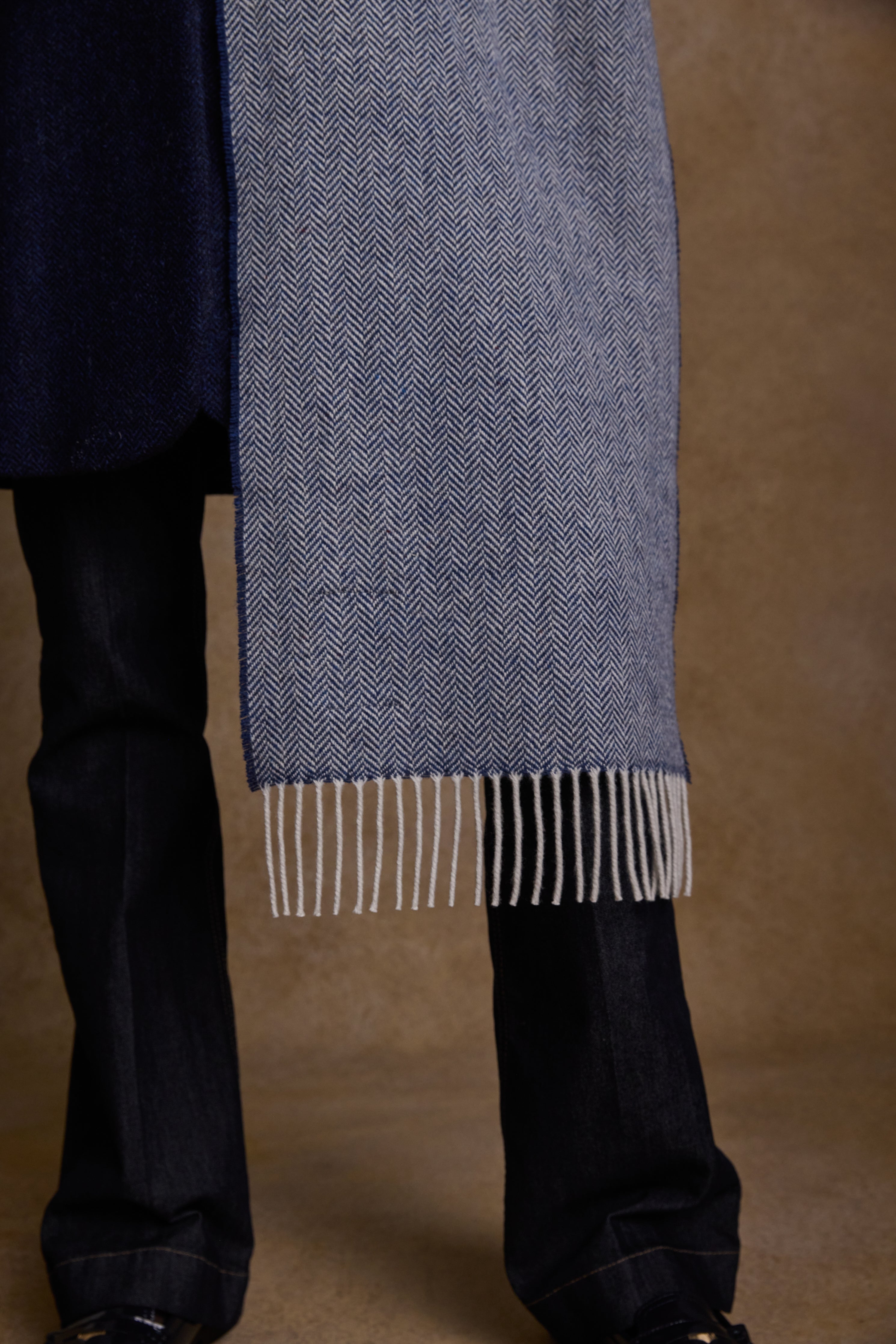 Bonnie Wool Scarf - Blue Marine