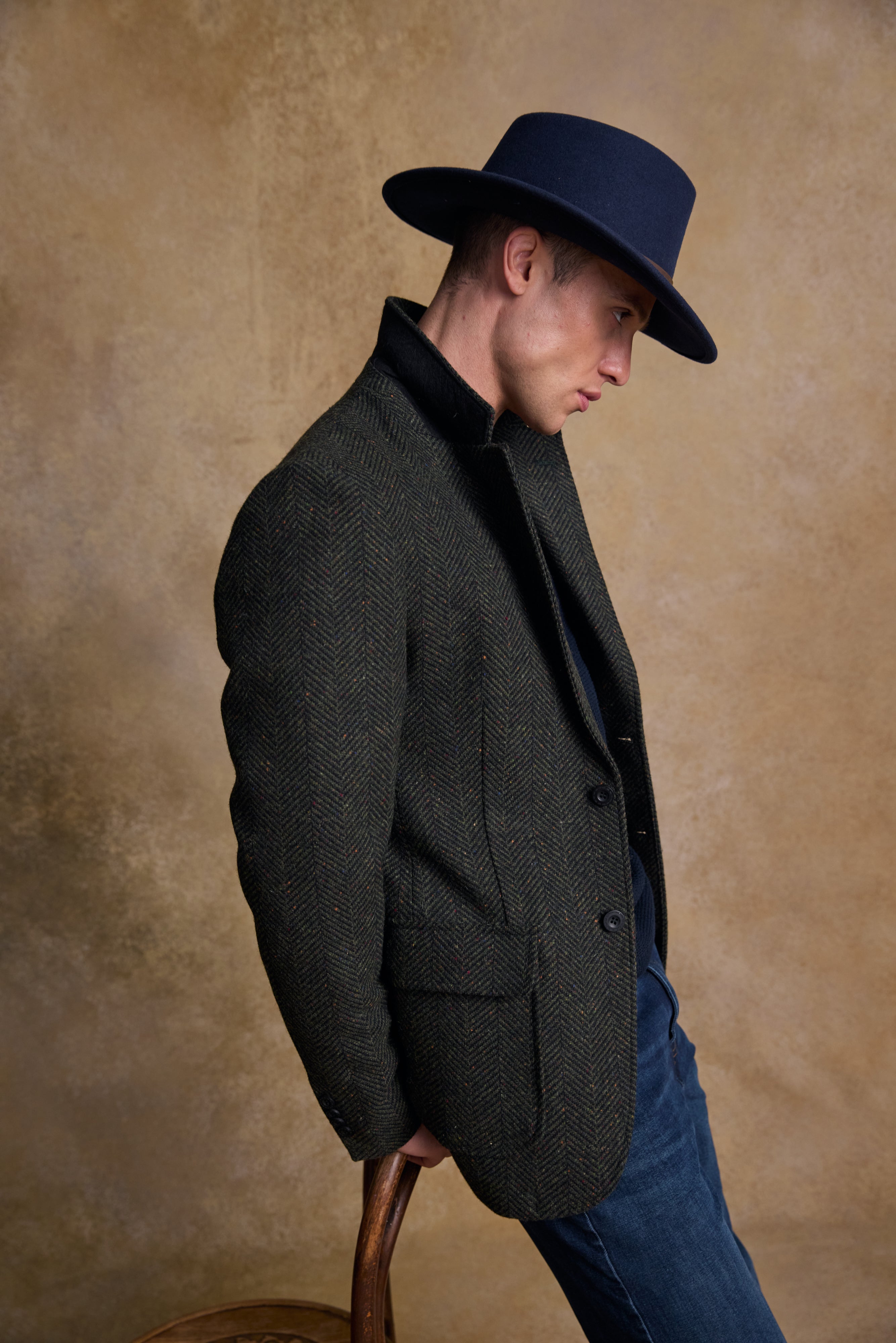 Boston Filzhut - Marineblau