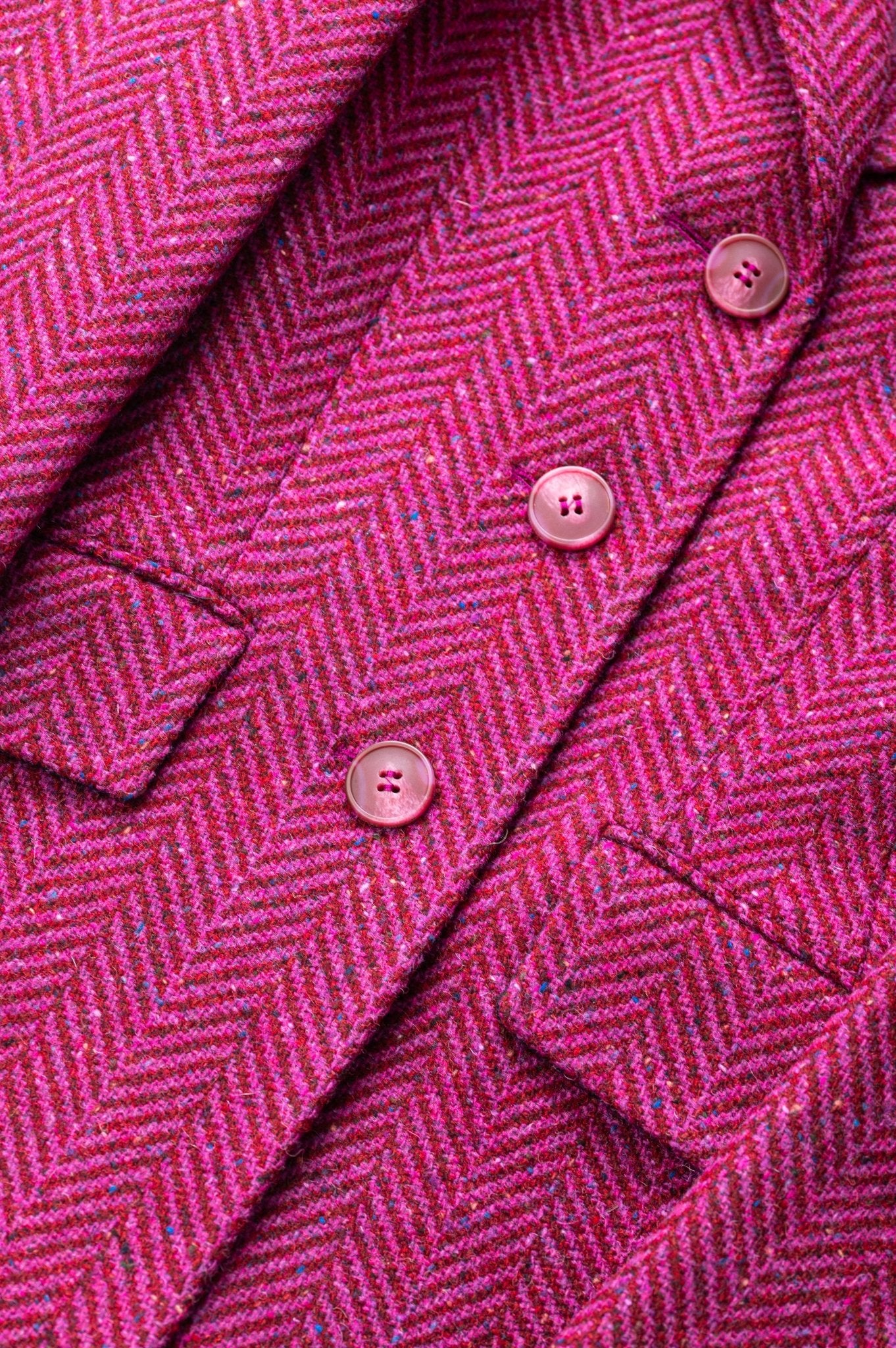 Jack Murphy Clothing - Mairéad Tweed Coat - Wild Burren Rose - Tweed