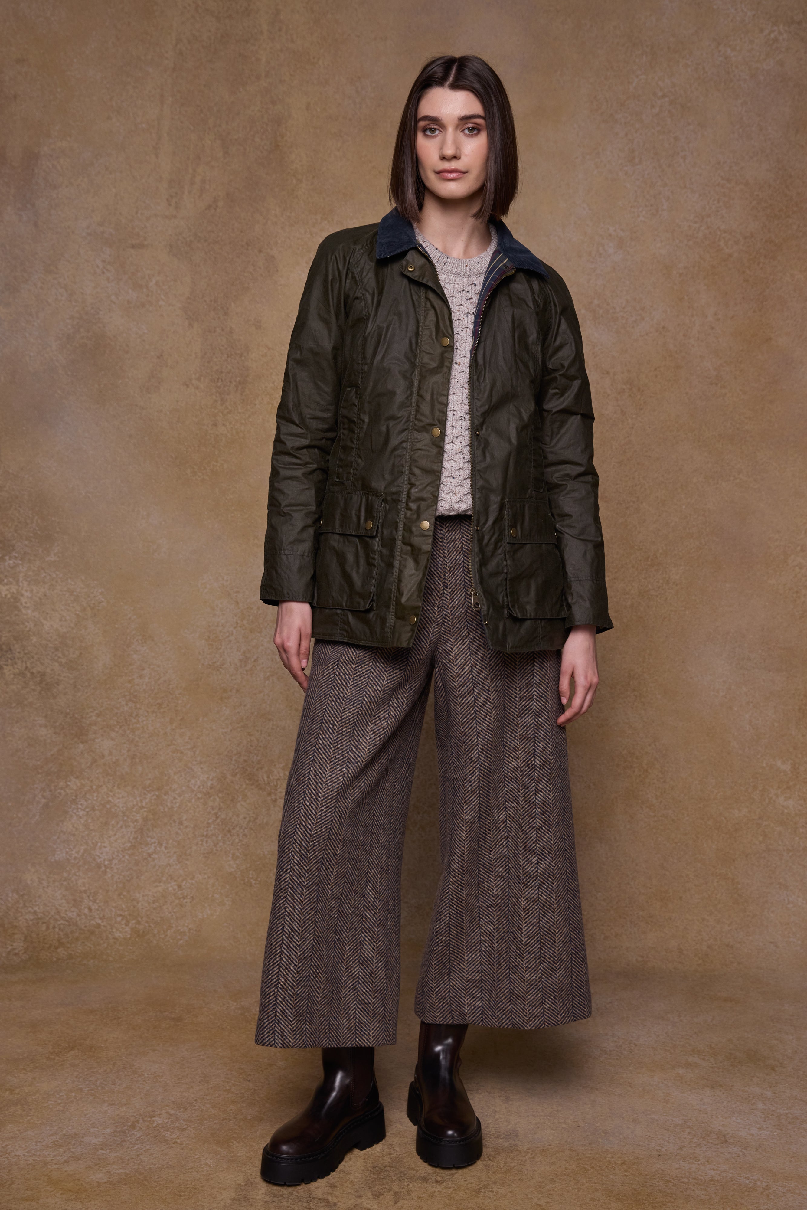 Claire Wax Jacket - Hunting Green
