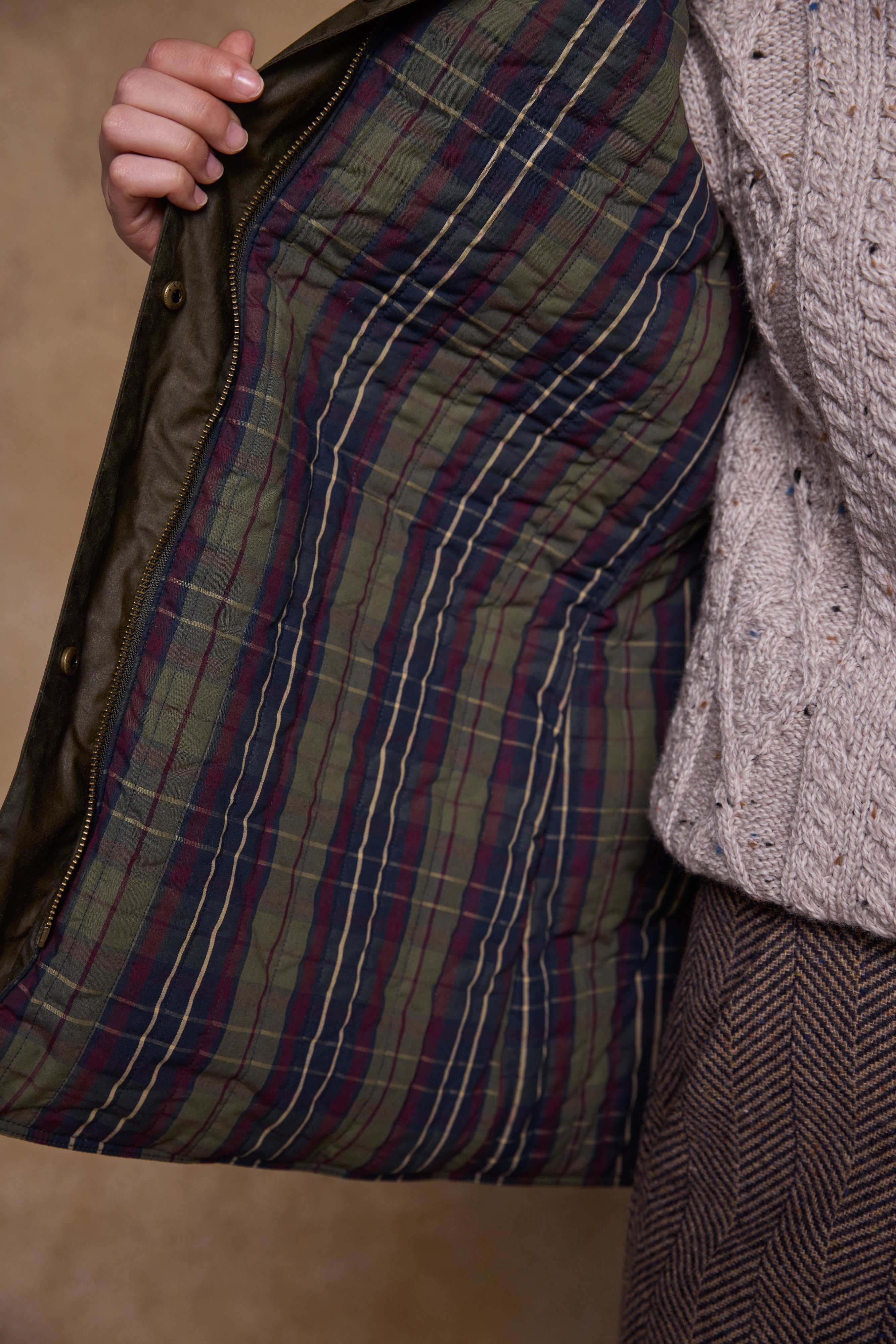 Claire Wax Jacket - Hunting Green