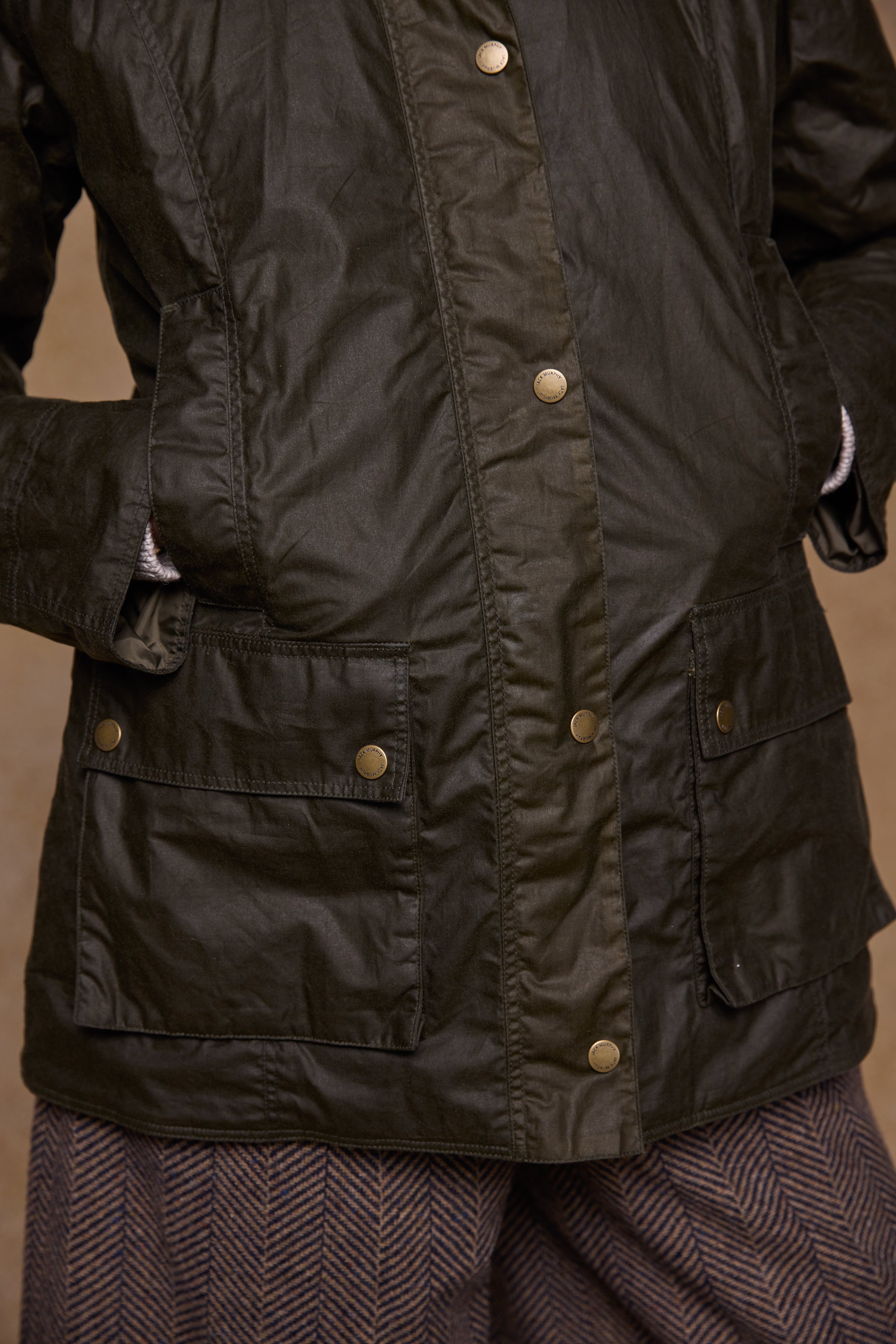 Claire Wax Jacket - Hunting Green