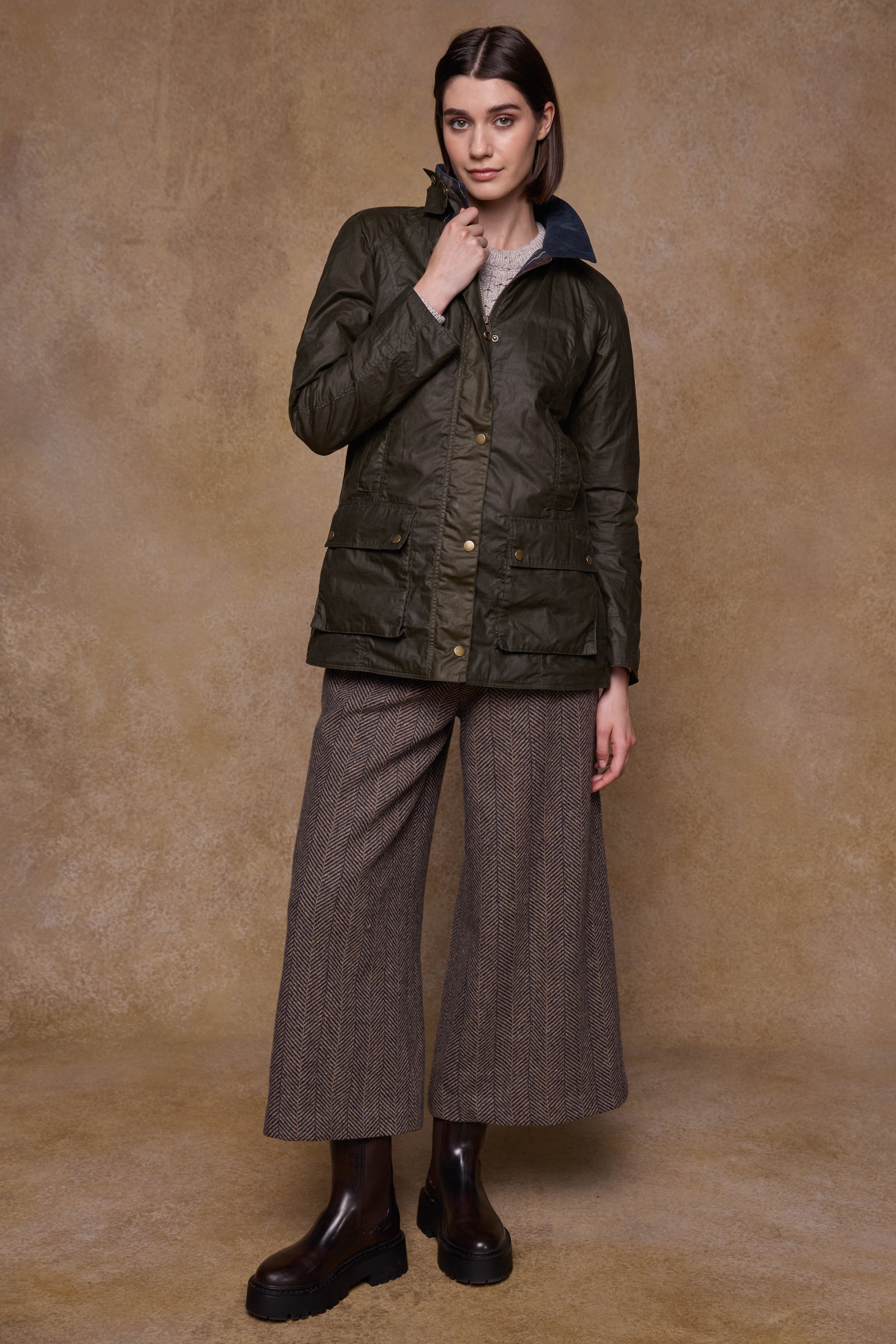 Claire Wax Jacket - Hunting Green