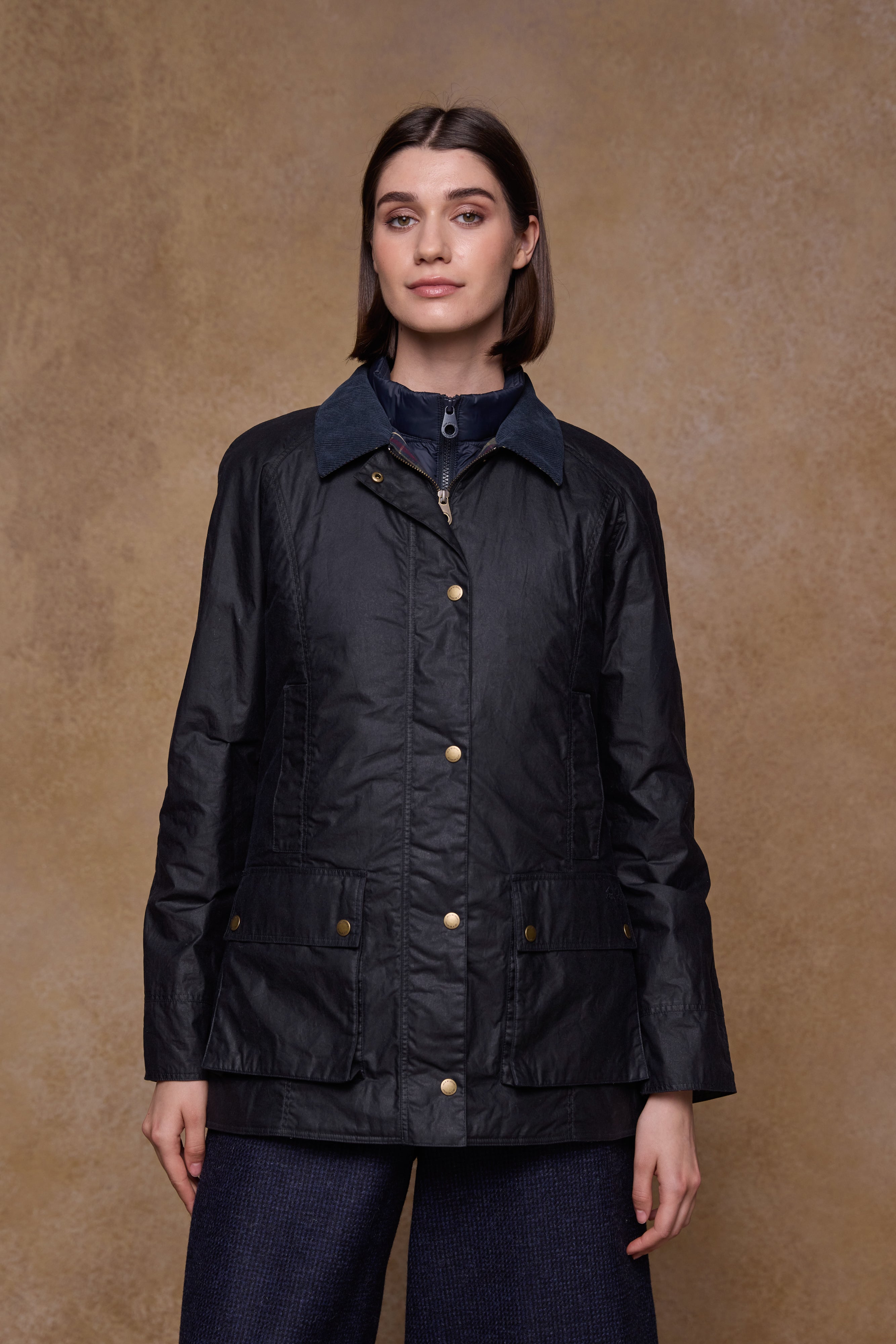 Claire Wax Jacket - Navy