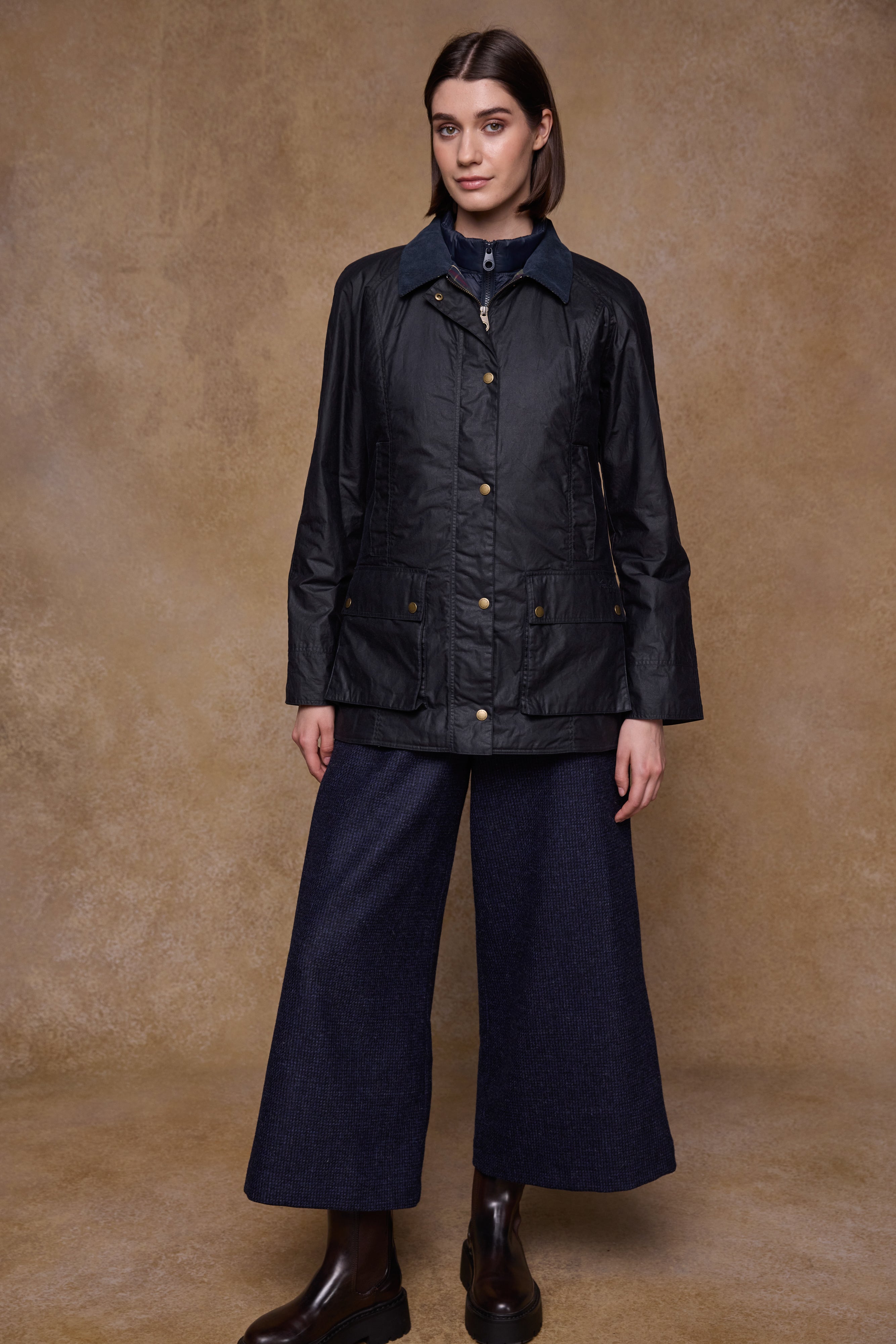 Claire Wax Jacket - Navy
