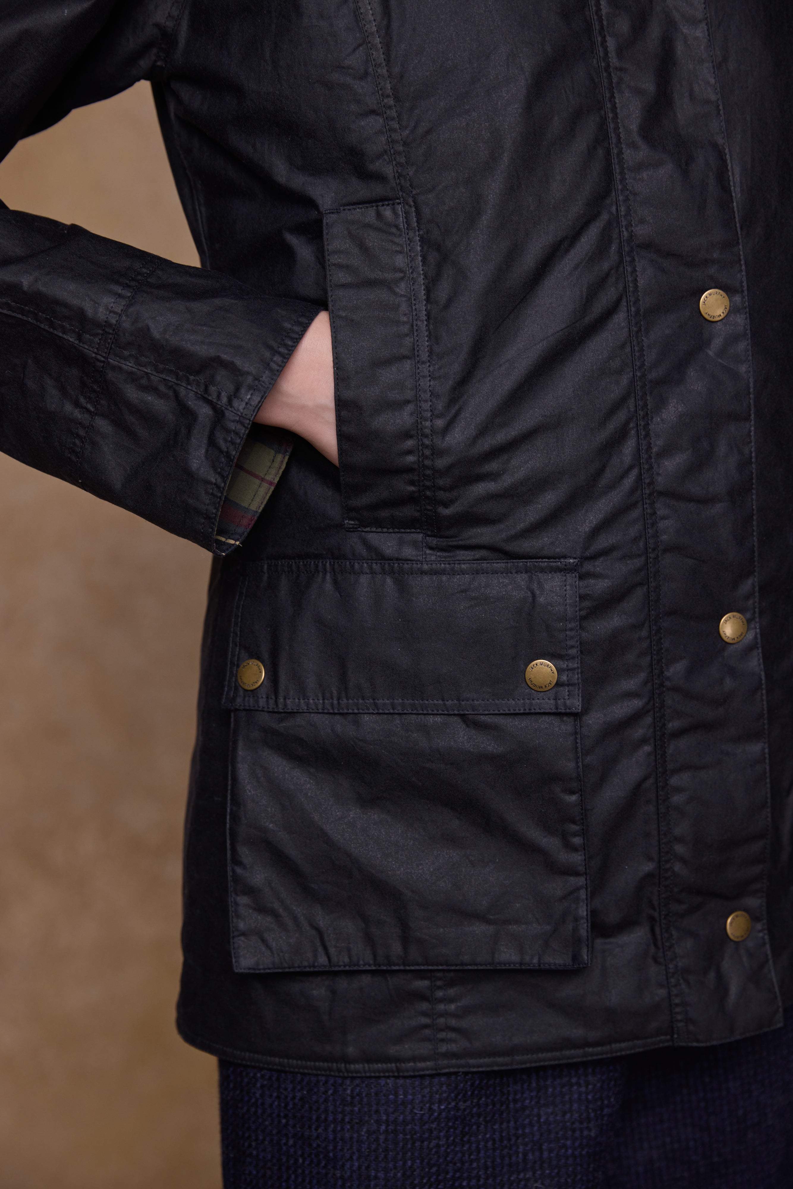 Claire Wax Jacket - Navy