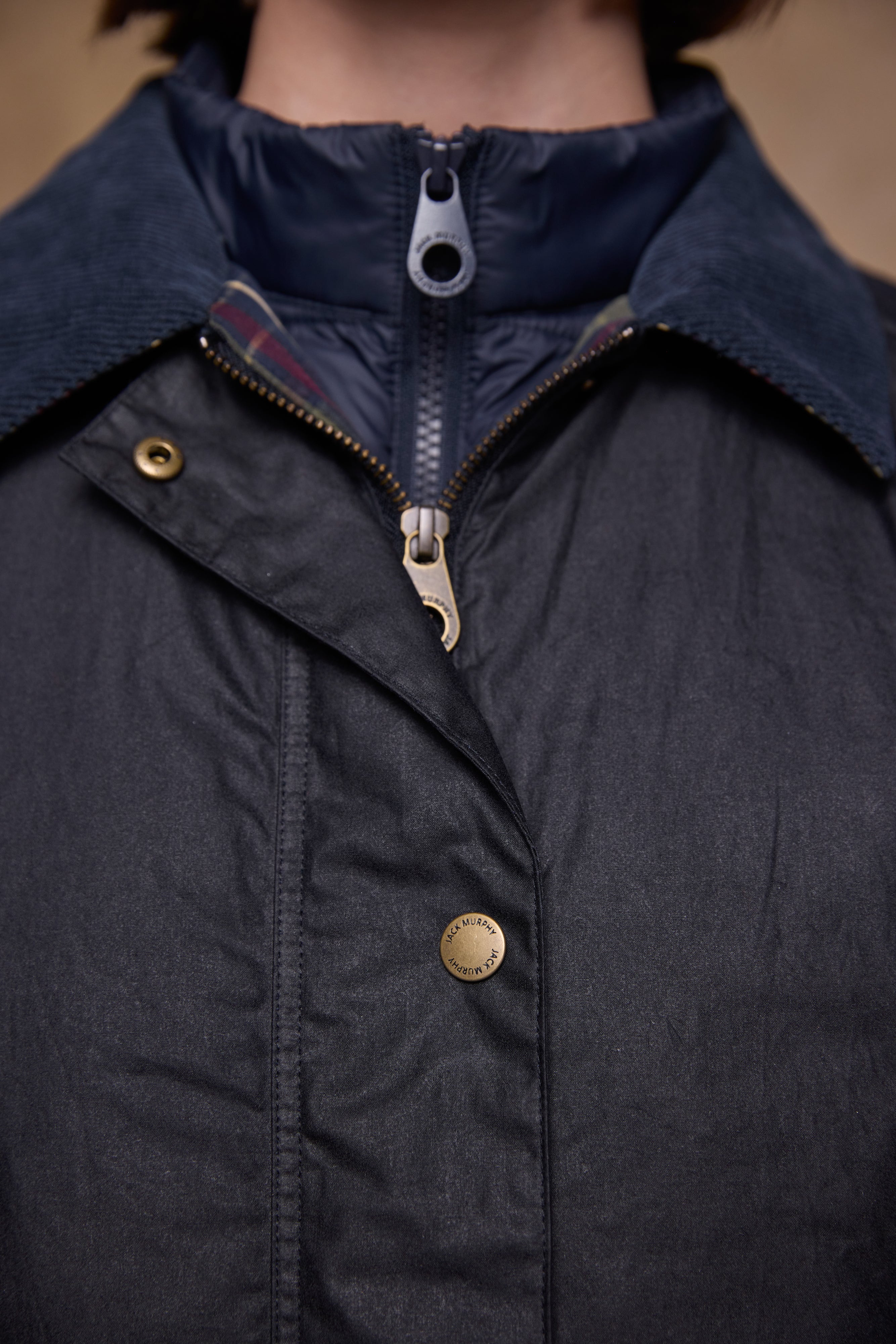 Claire Wax Jacket - Navy