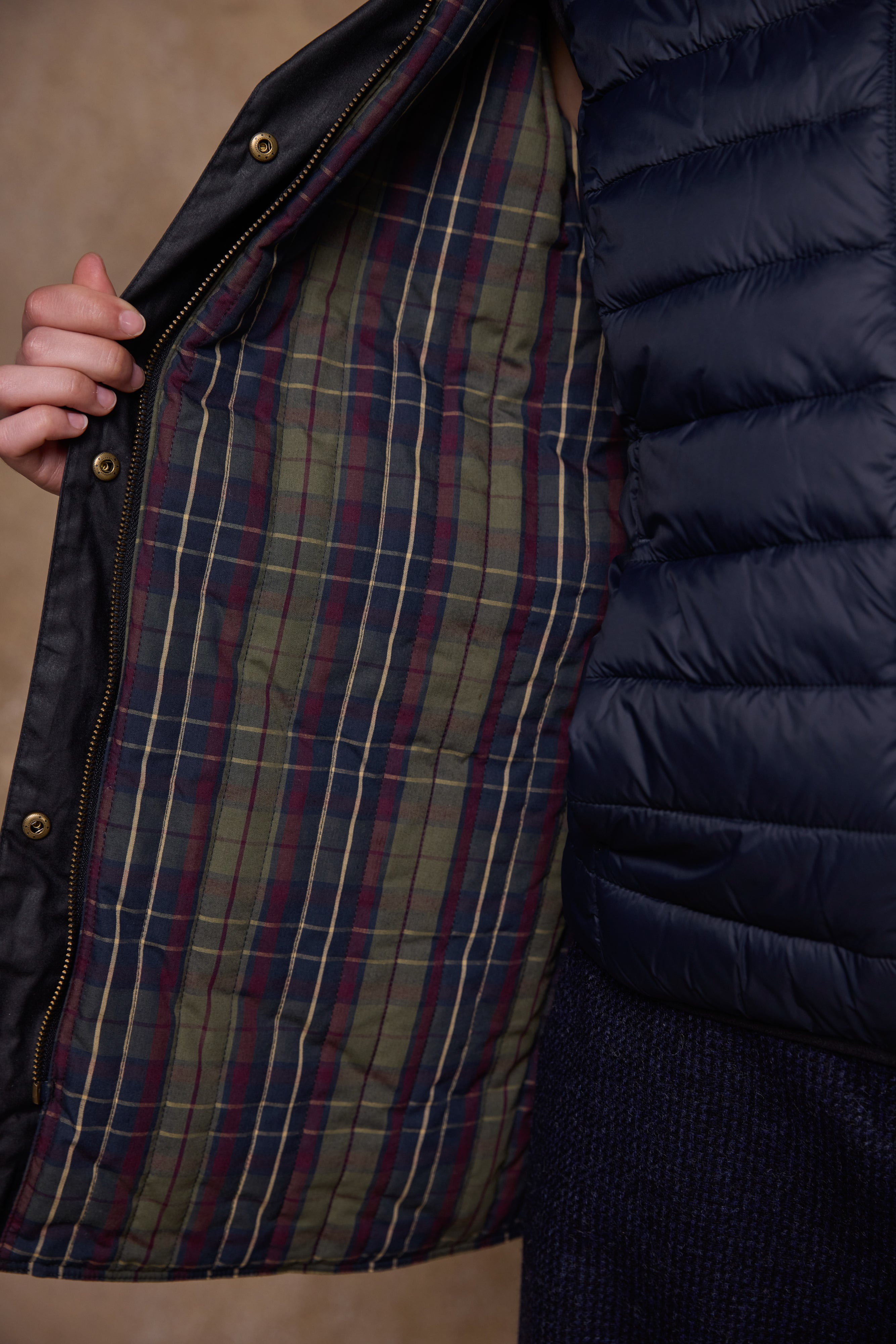 Claire Wax Jacket - Navy