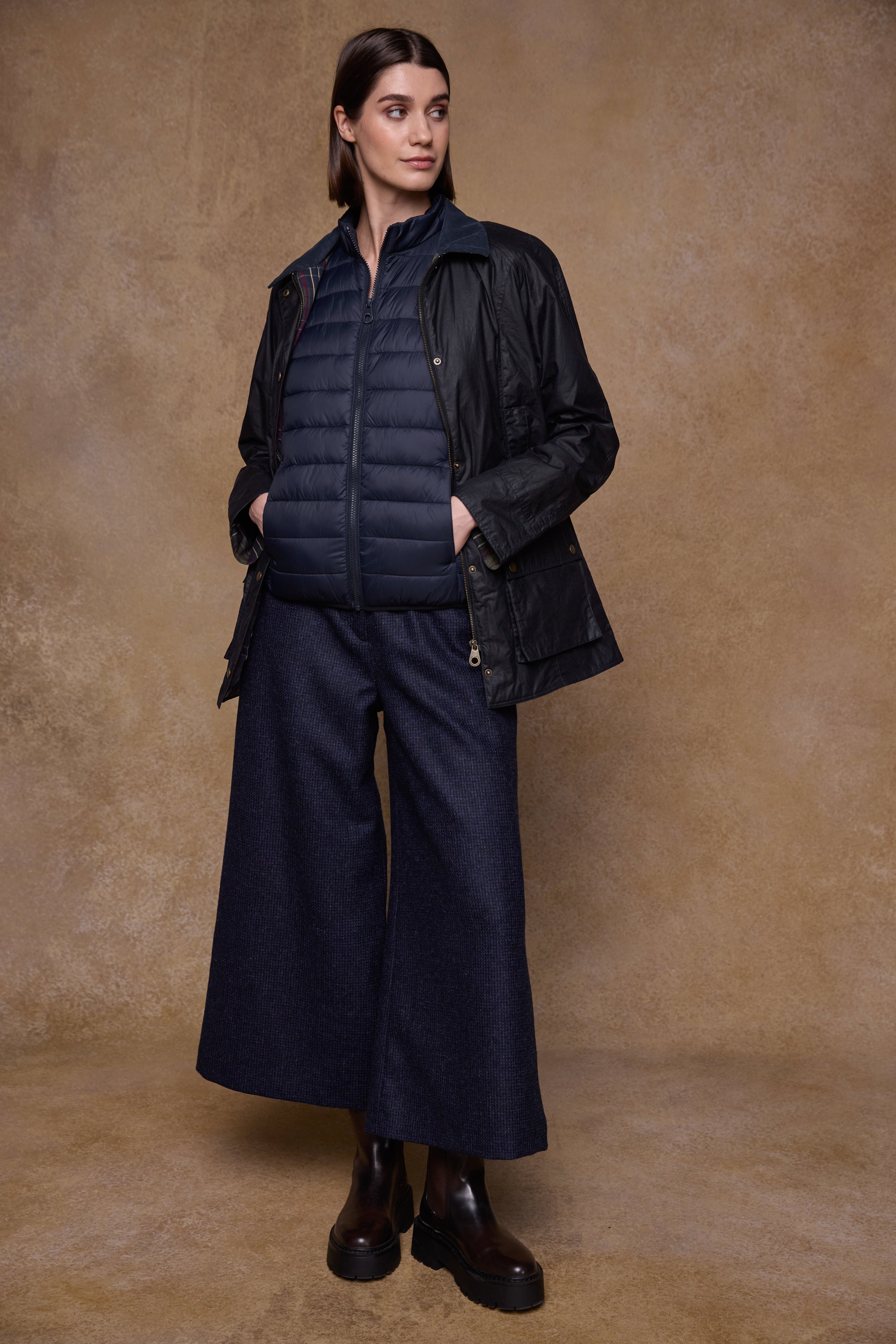 Claire Wax Jacket - Navy