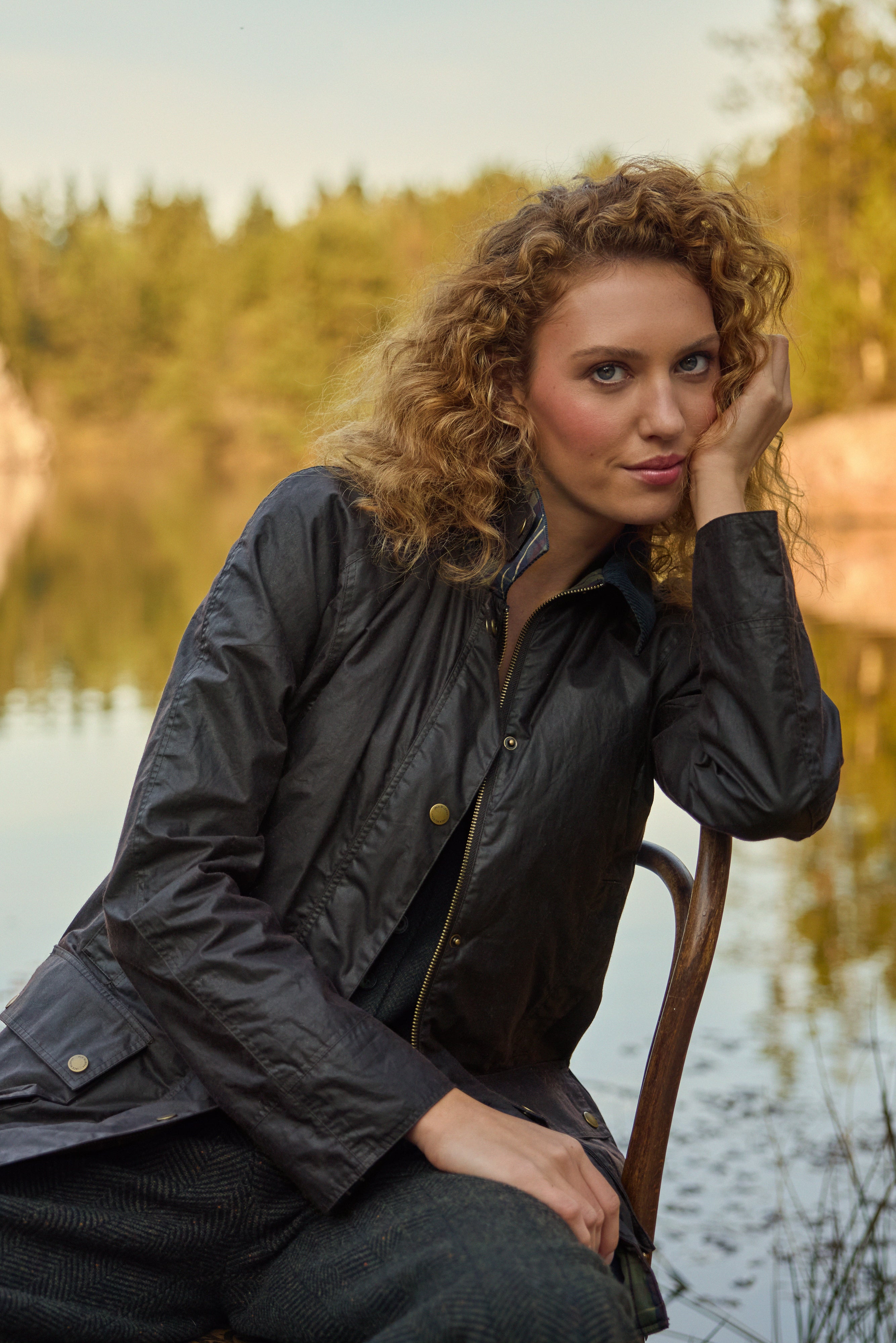 Claire Wax Jacket - Rustic Brown