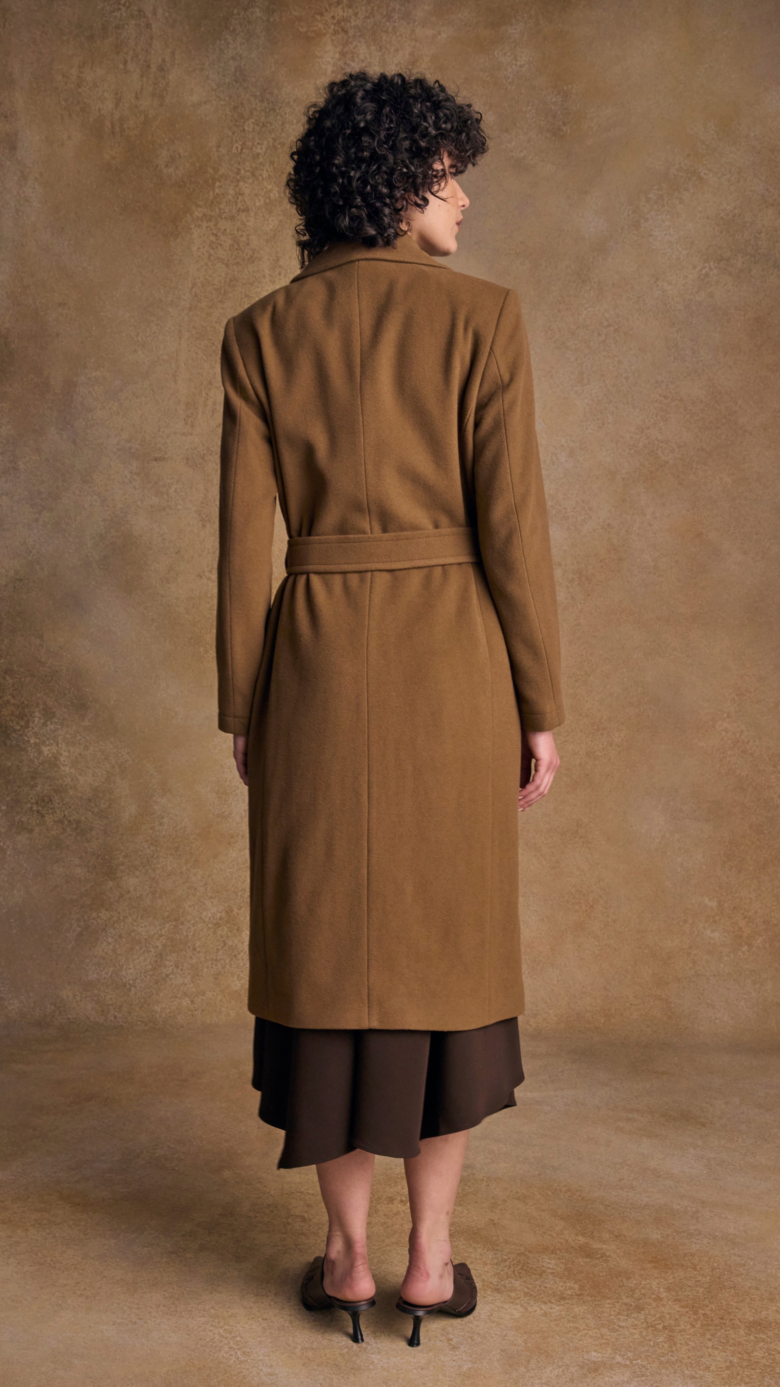 Clodagh Wool Coat - Camel