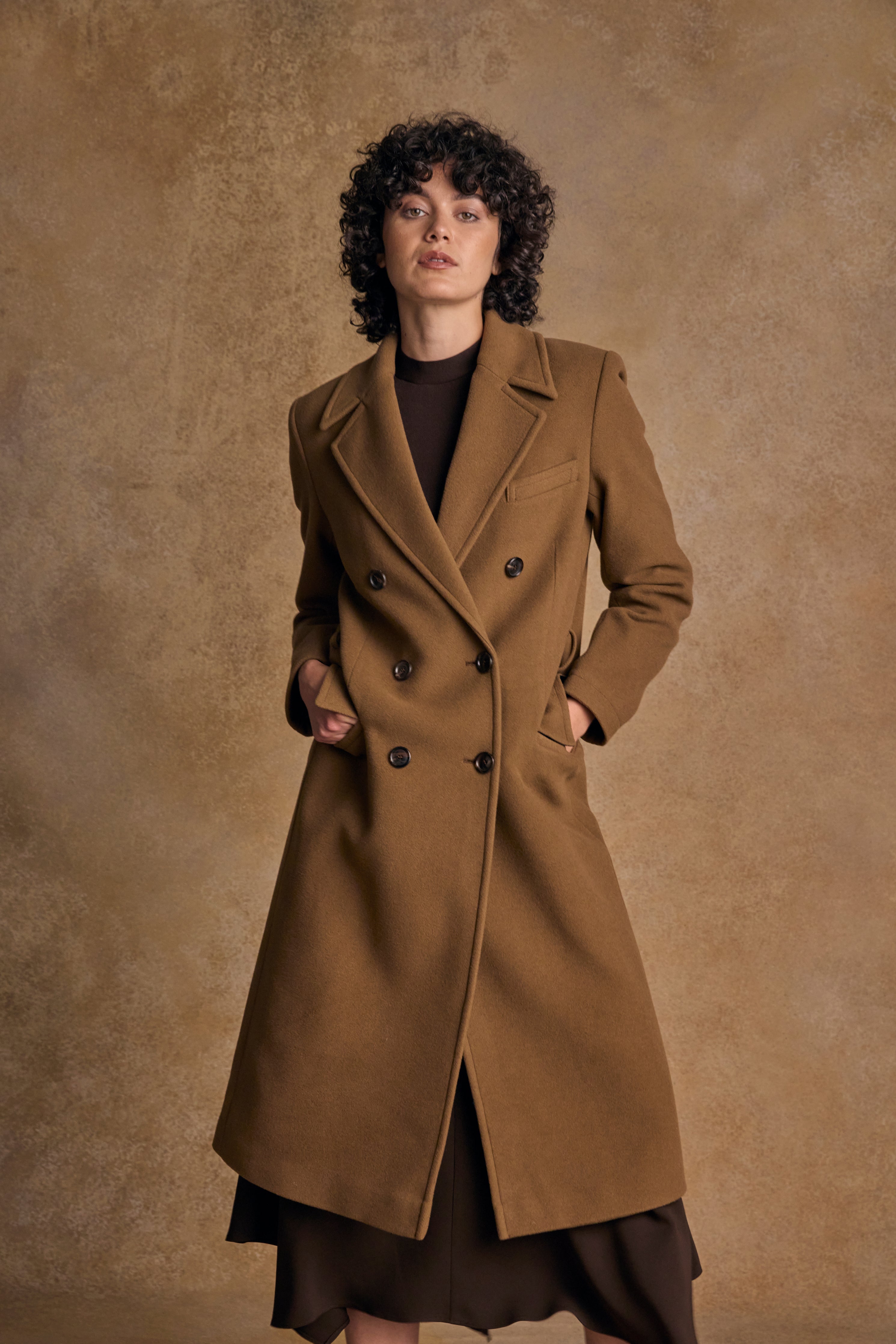 Clodagh Wool Coat - Camel