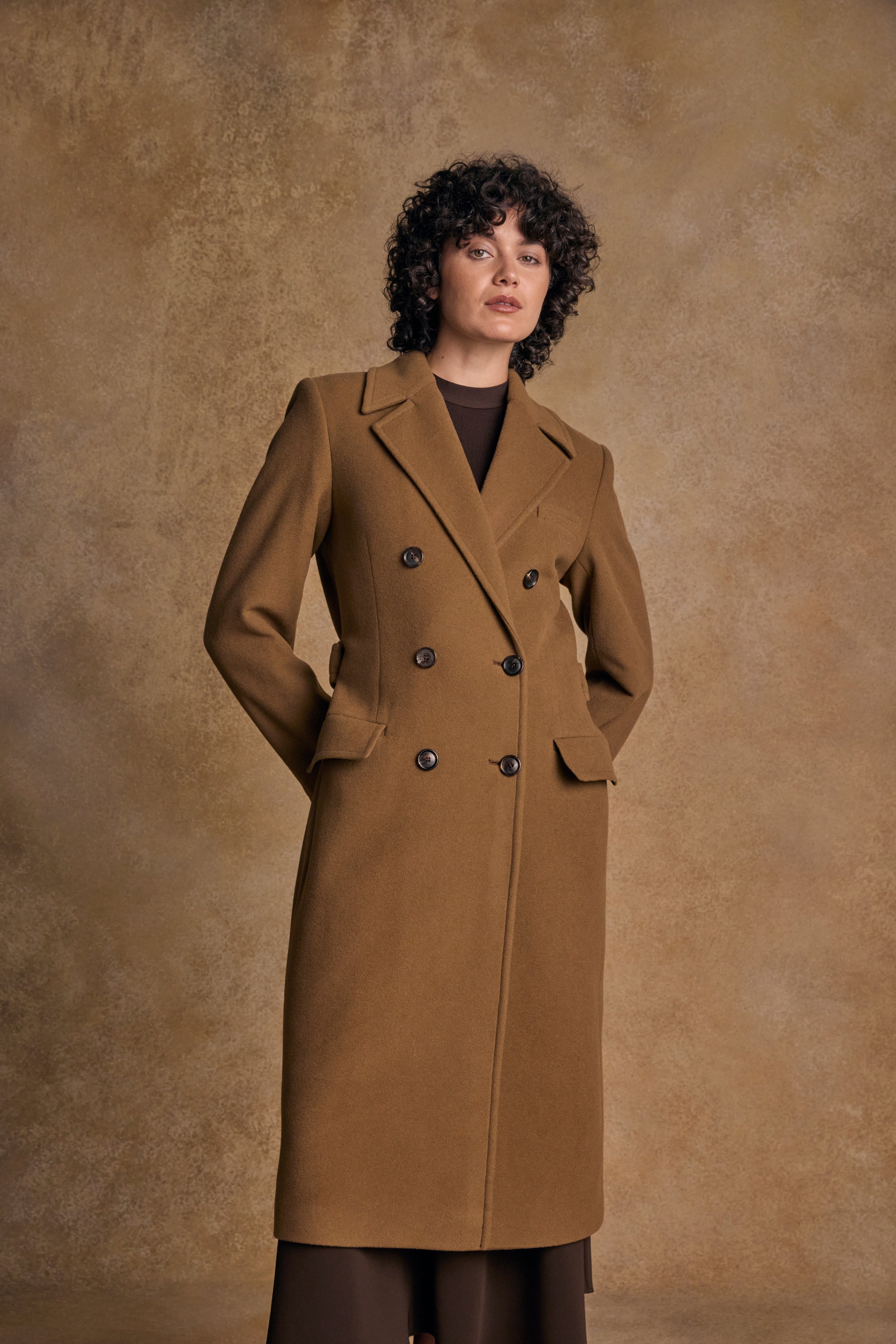 Clodagh Wool Coat - Camel