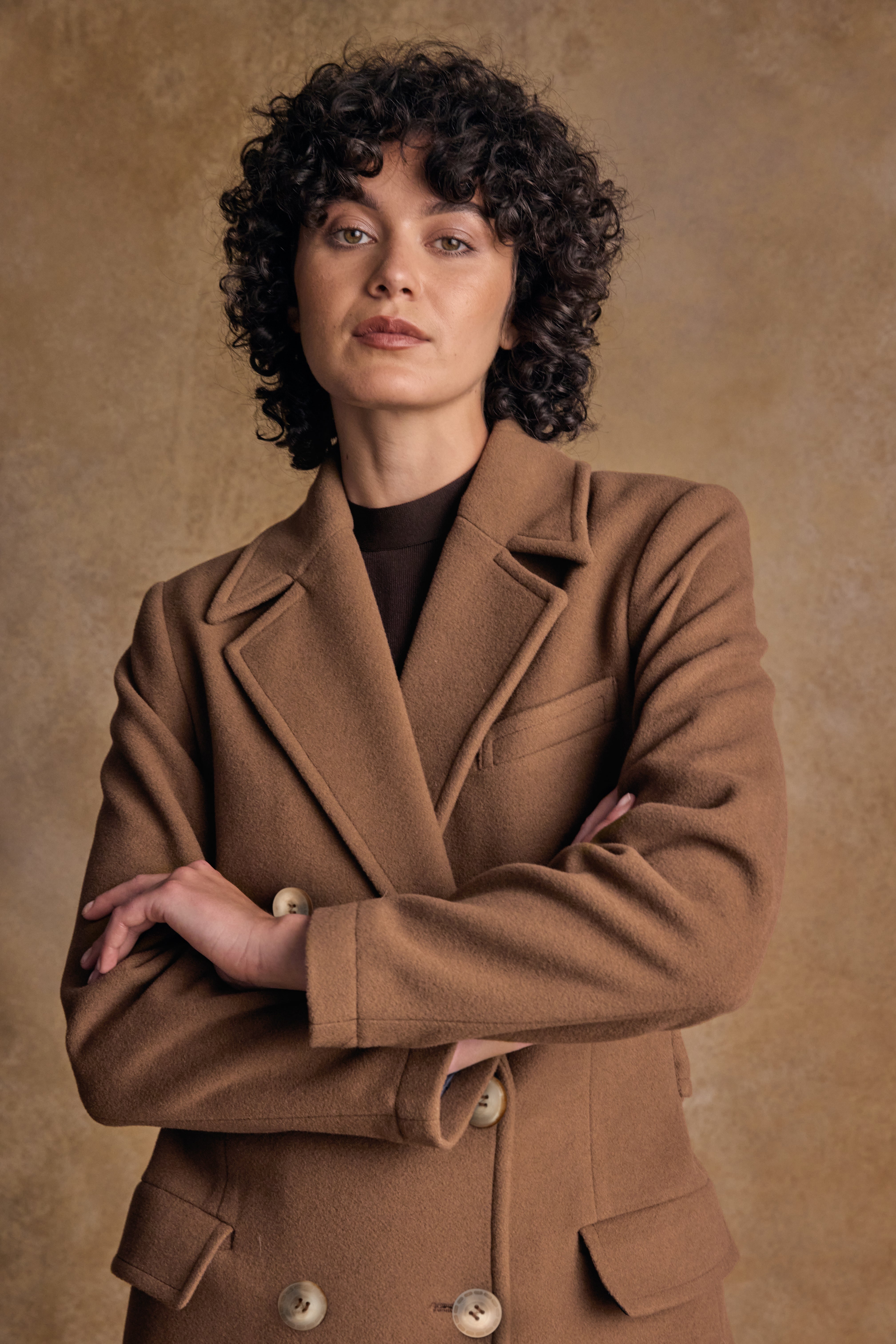 Clodagh Wool Coat - Camel