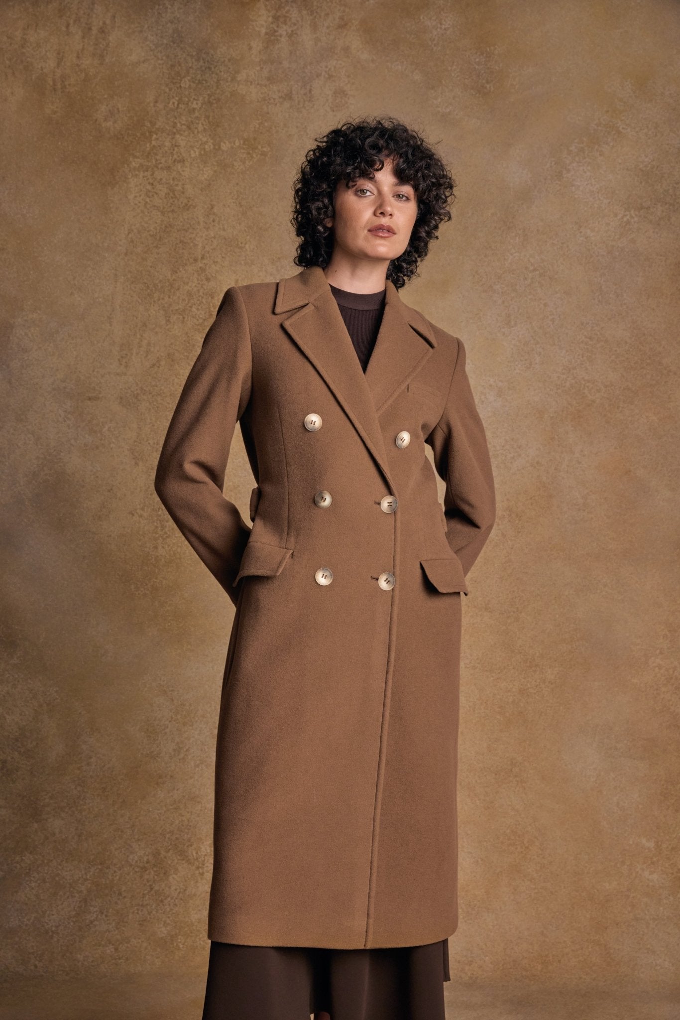 Jack Murphy Ireland - Clodagh Wool Coat - Camel - Tweed