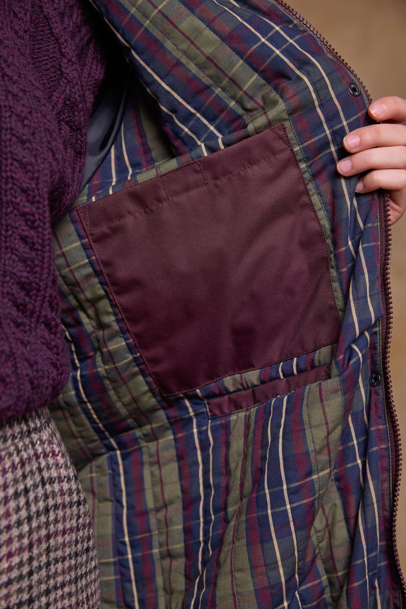 Connemara Waterproof Coat - Maroon