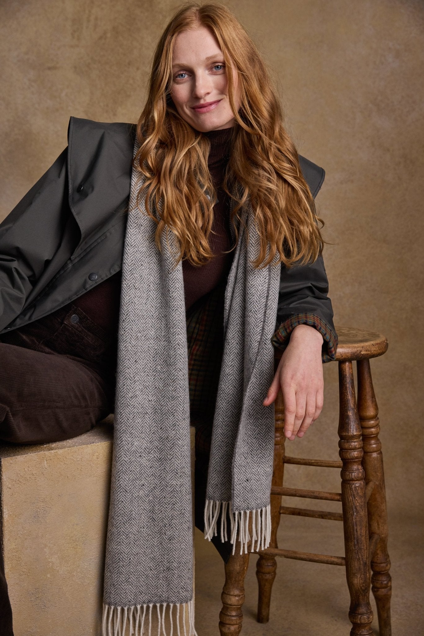 Jack Murphy Ireland - Bonnie Wool Scarf - Soft Grey - Scarf