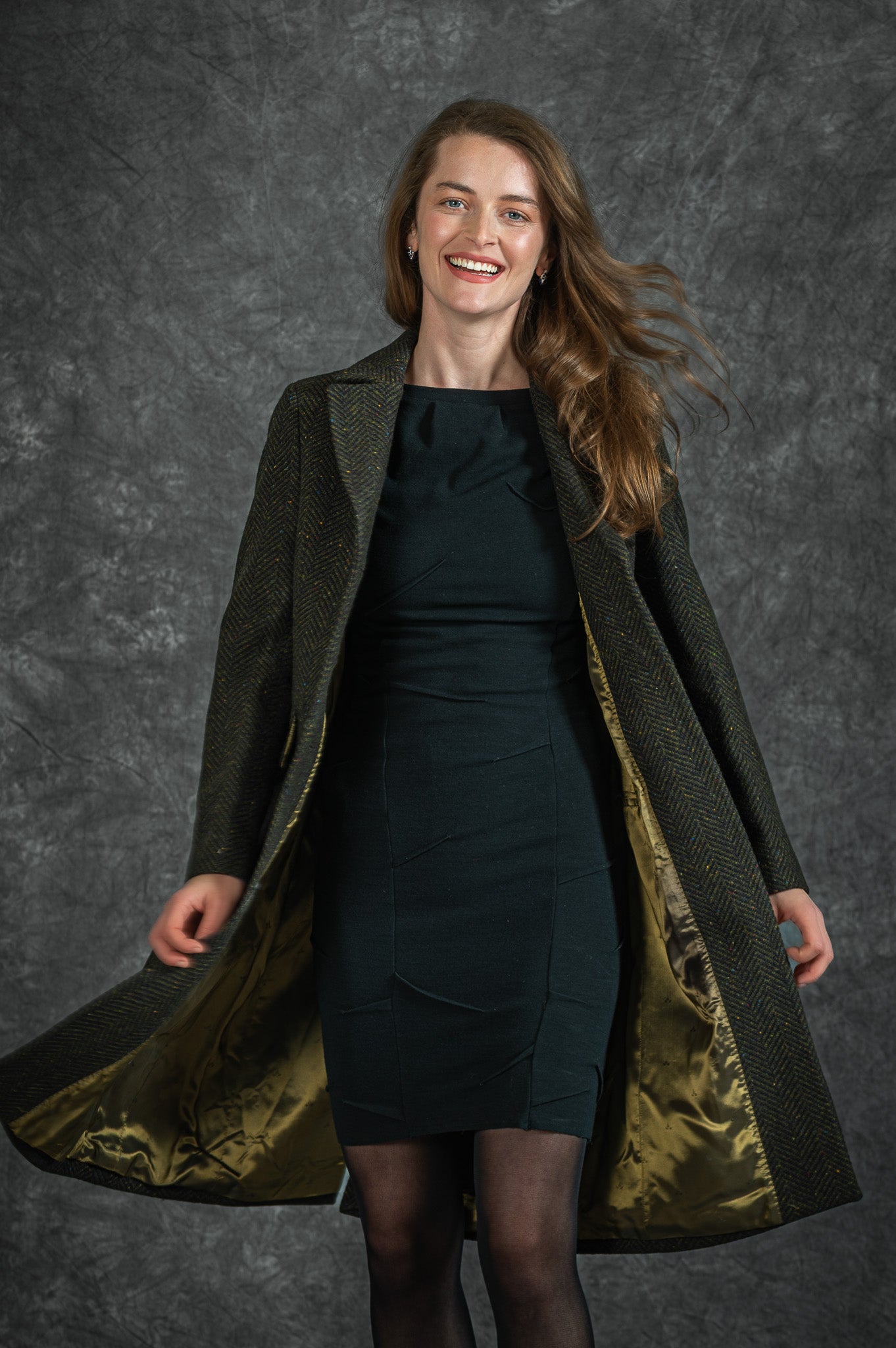 Deirdre Tweed Coat - Emerald Glen