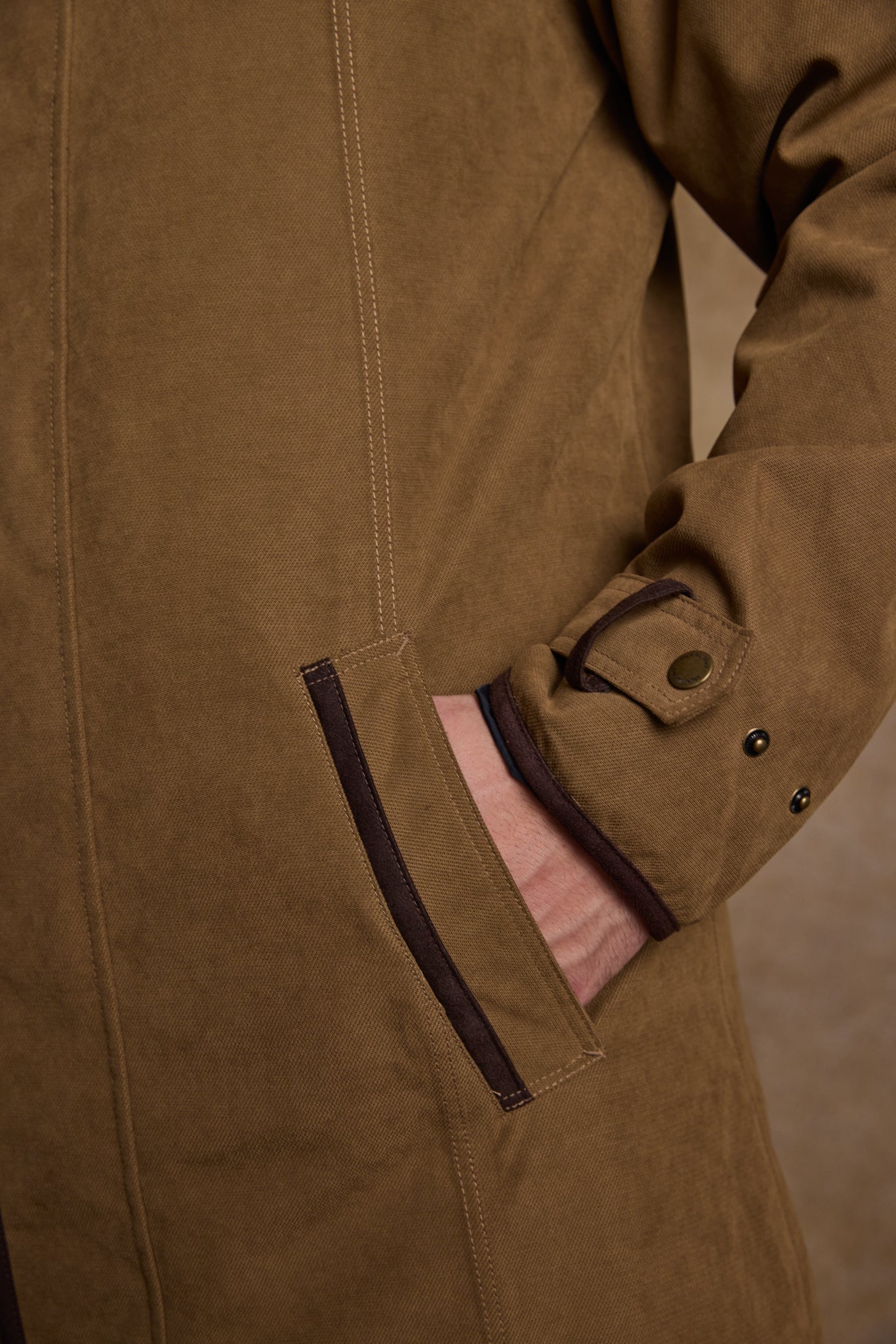 Manteau long imperméable Emmet - Camel