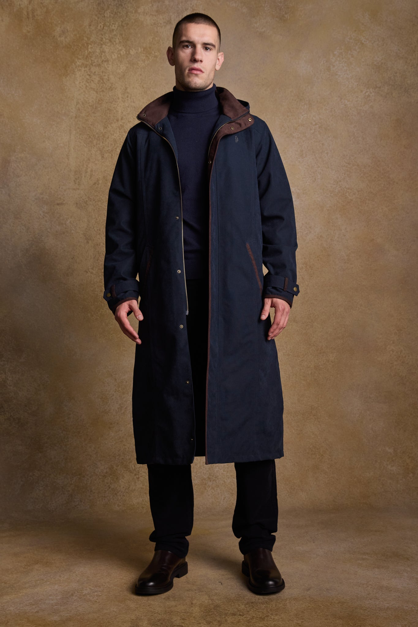 Emmet Waterproof Long Coat - Navy