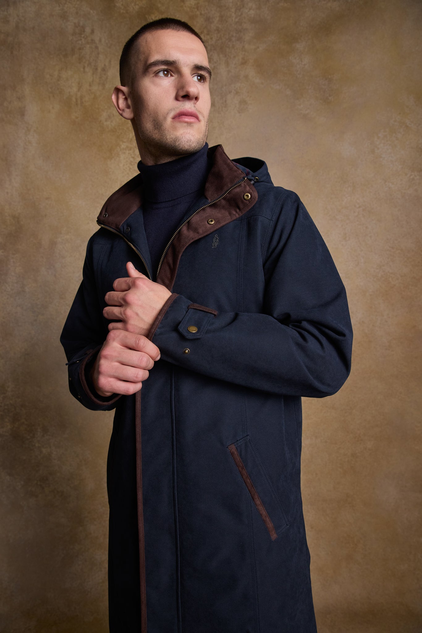 Emmet Waterproof Long Coat Navy Ultimate Outdoor Protection