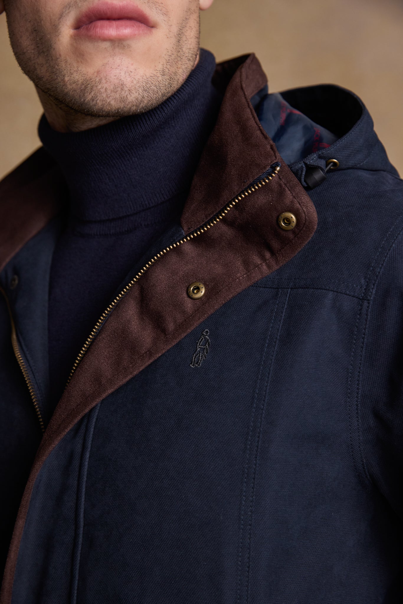 Emmet Waterproof Long Coat - Navy