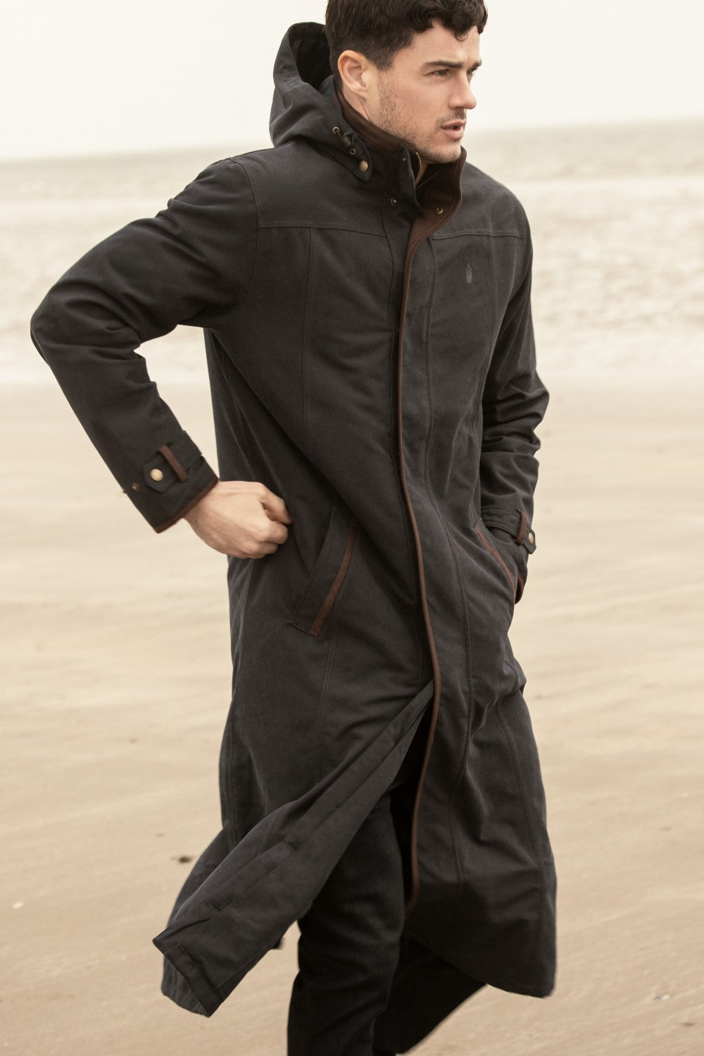 Mens long clearance waterproof coats uk