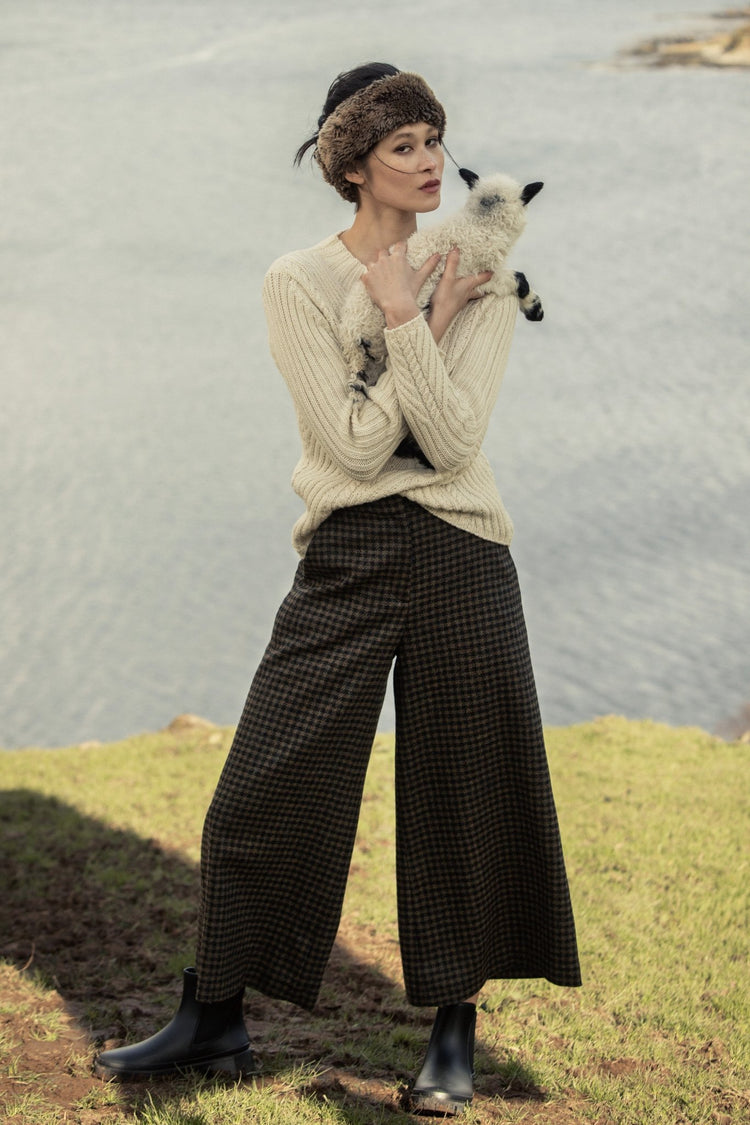 Jack Murphy Ireland - Enya Tweed Culottes - Earth Check - Tweed