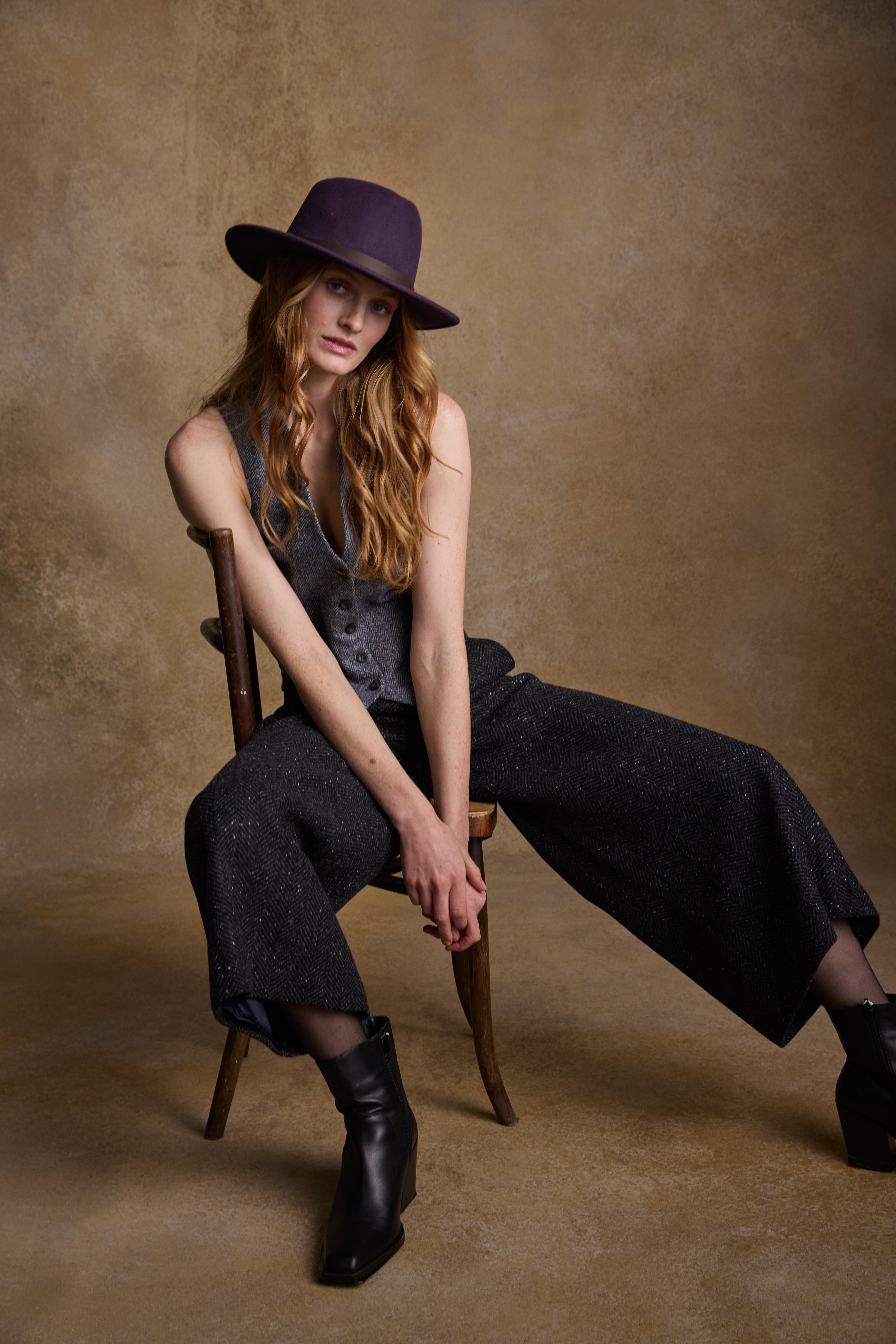Boston Hat - Plum