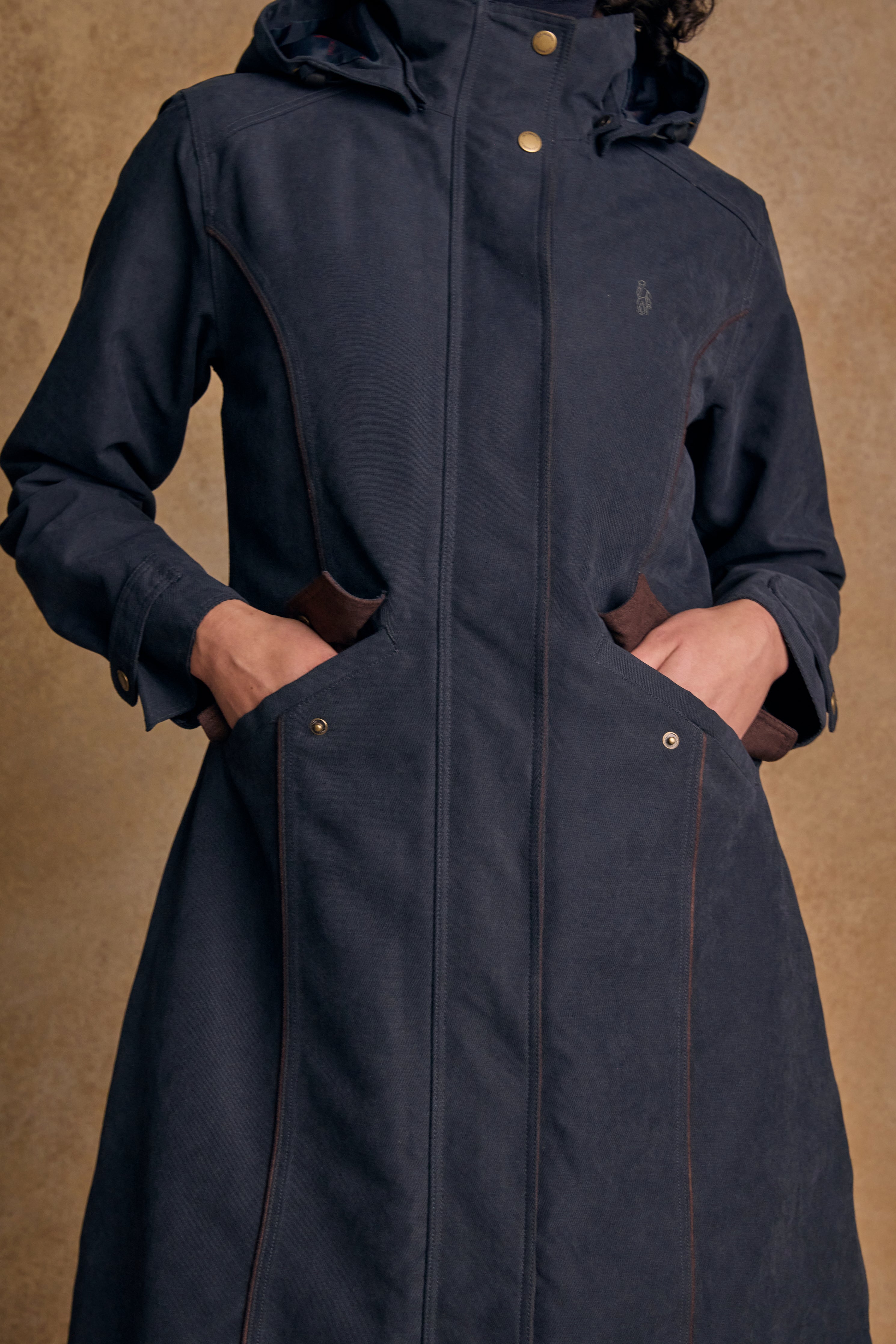 Erin Waterproof Coat - Navy