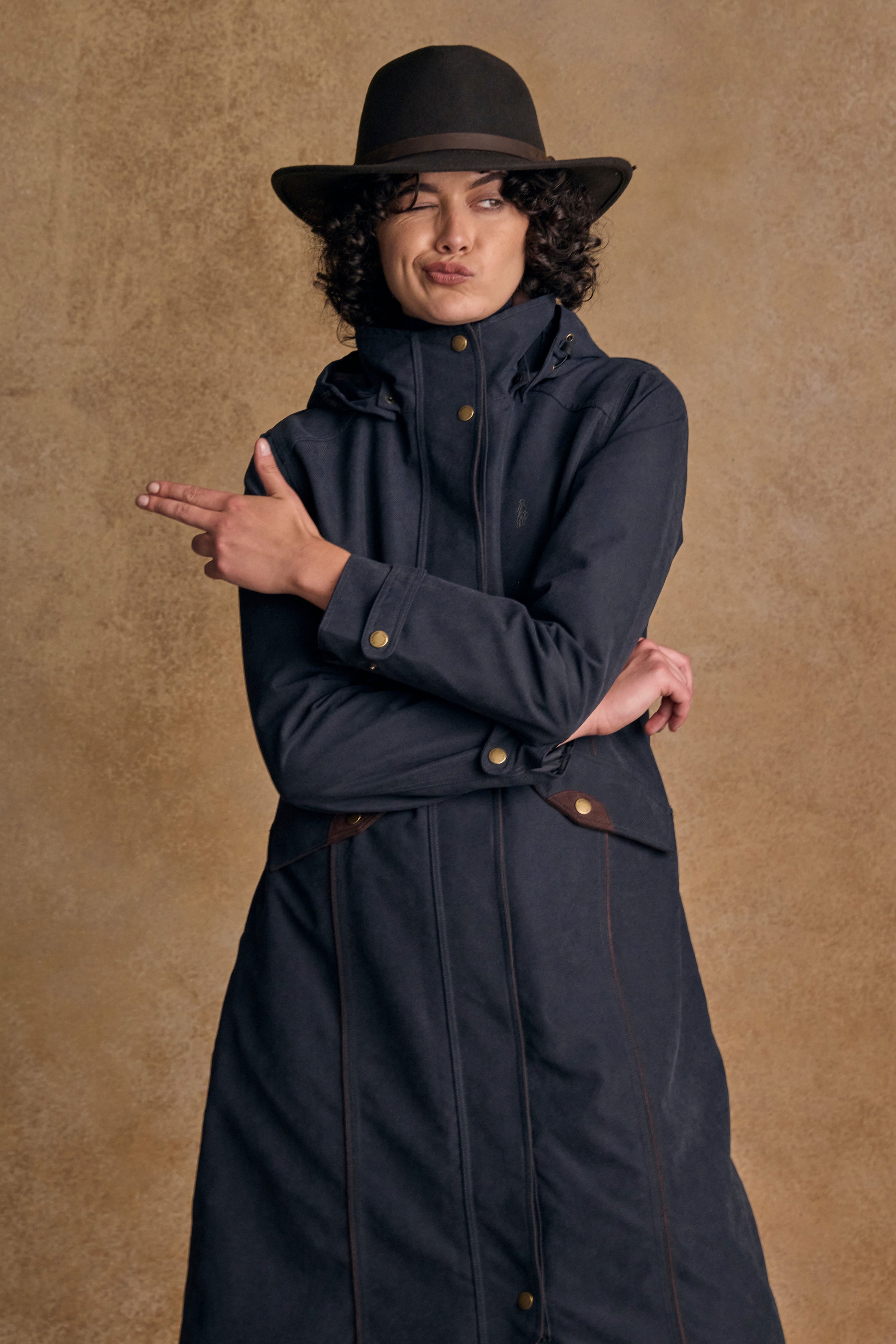 Erin Waterproof Coat - Navy