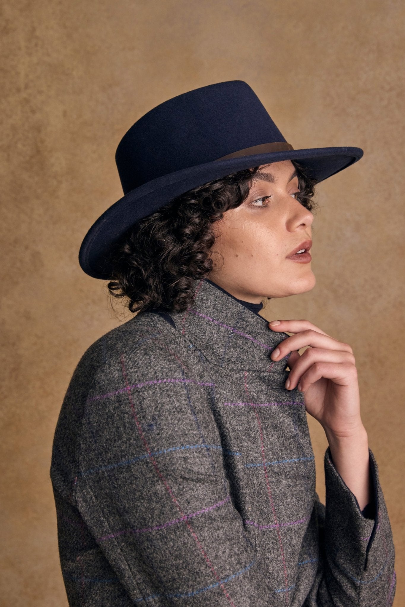 Jack Murphy Clothing - Isabella Tweed Coat - Grey Windowpane - Tweed