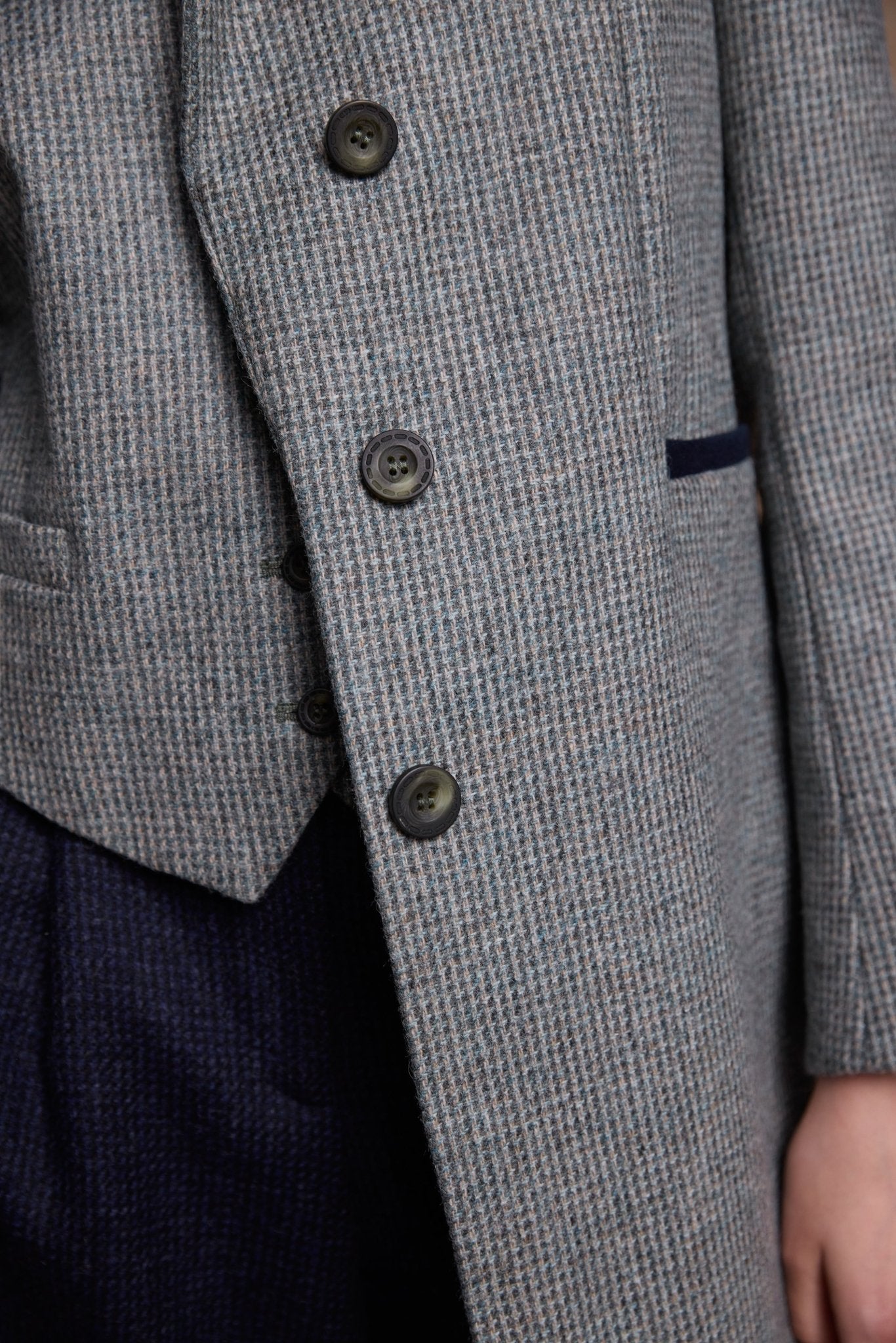 Jack Murphy Clothing - Isabella Tweed Coat - Jade Weave - Tweed