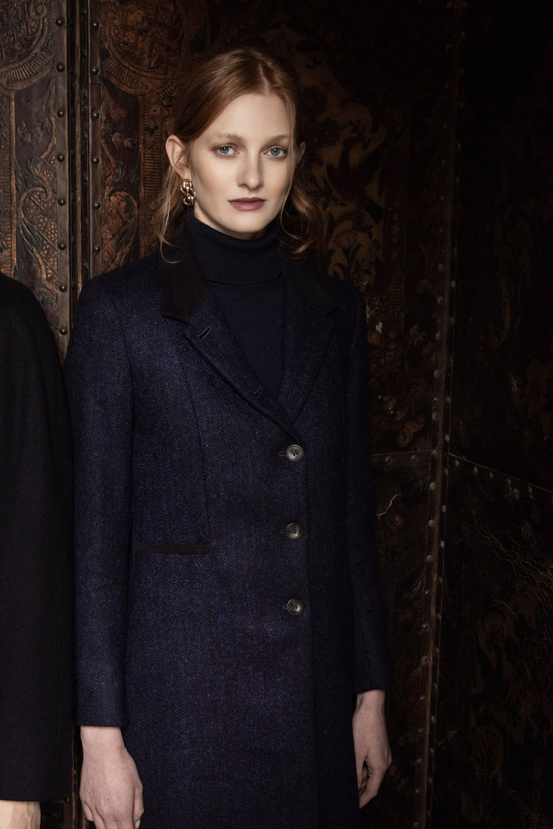 Isabella Tweed Coat - Caramel Check