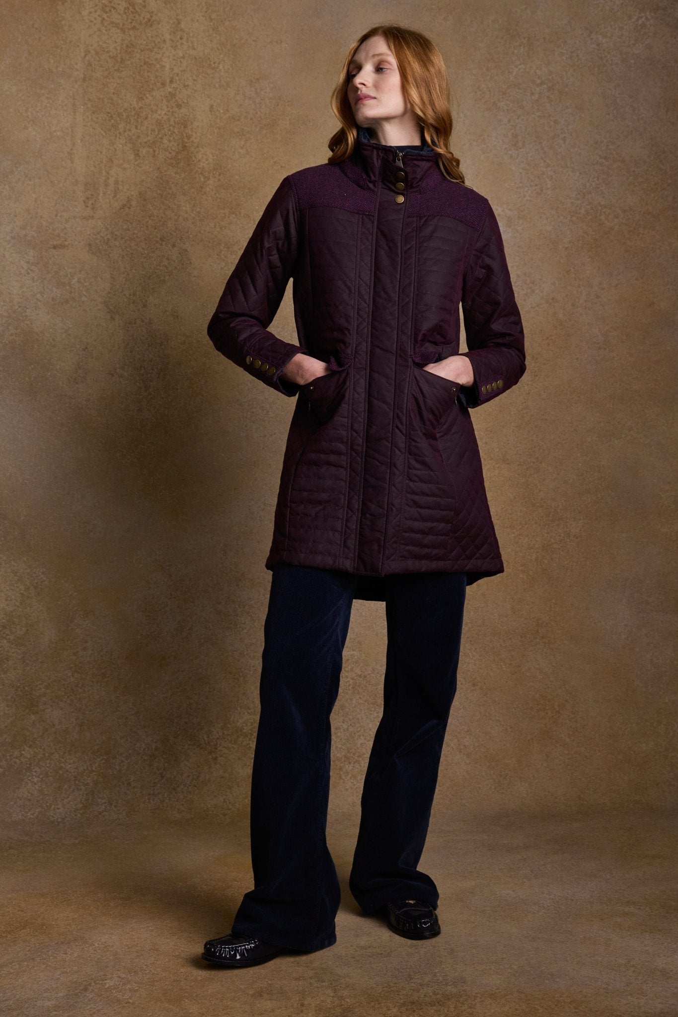 Jack Murphy Ireland - Jodie Wax Coat - Claret - Wax